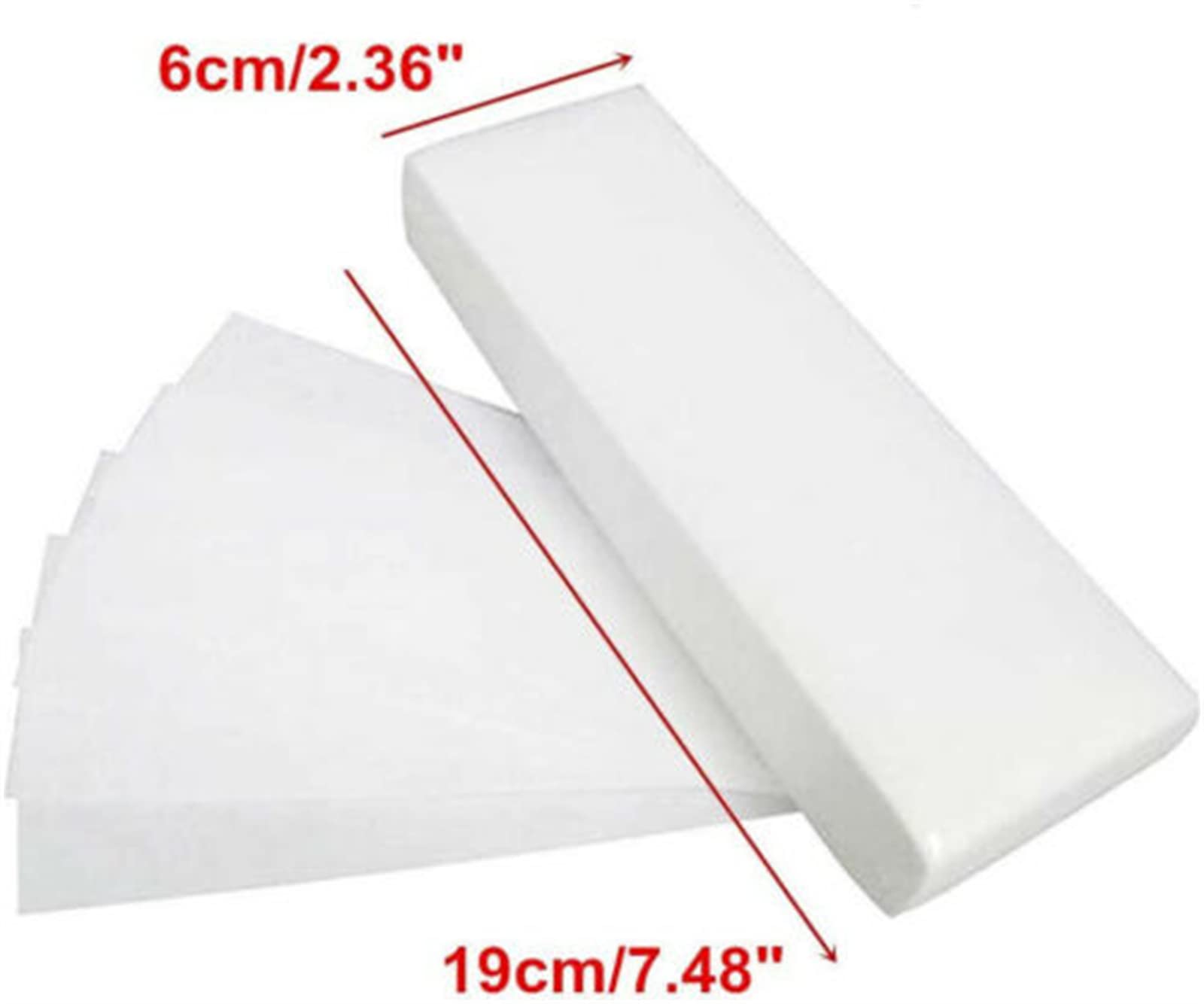 100 Salon-Grade Hair Removal Wax Strips for Legs & Body - Non-Woven Depilatory Paper for Sensitive Skin - Men & Women - Perfect for Home Waxing & Salon Use