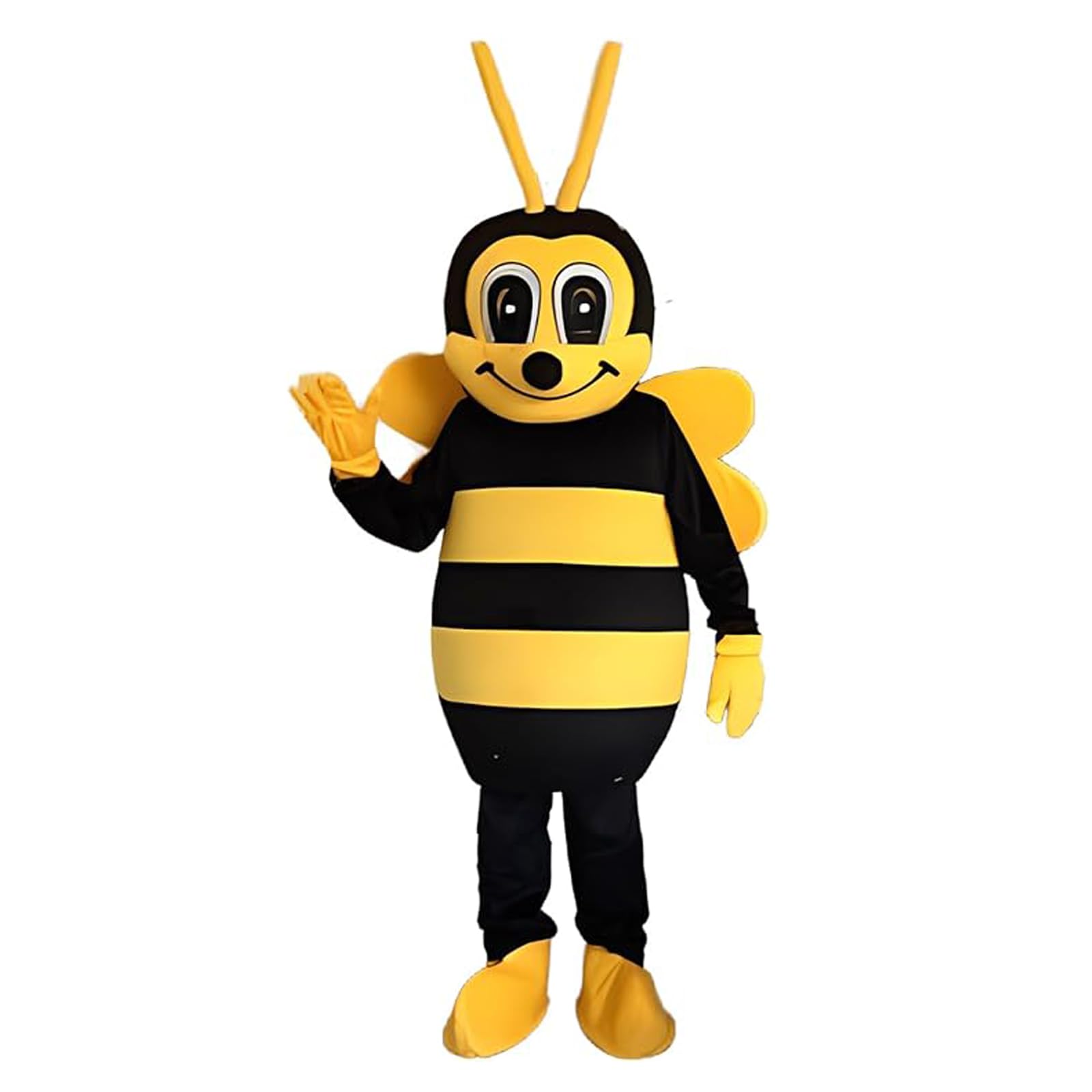 Bee Mascot Costume for Adults - Plus Size Halloween Fancy Dress Suit (Black) | Perfect for Halloween Parties, Cosplay Events & Themed Celebrations