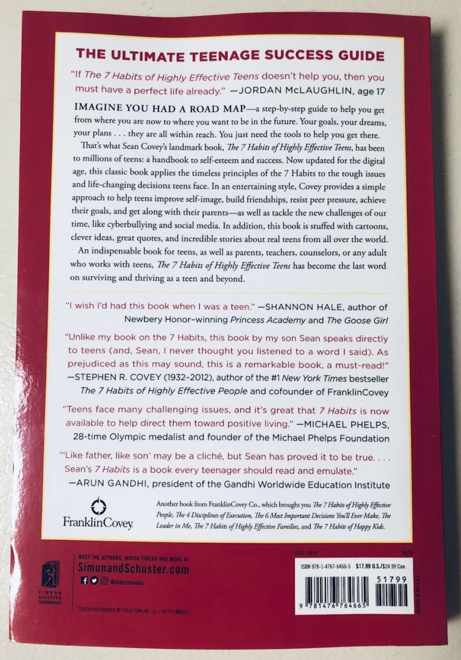 The 7 Habits of Highly Effective Teens by Sean Covey - Paperback (2014) | Self-Improvement Book for Teenagers | Perfect for School, Personal Growth & Leadership Development