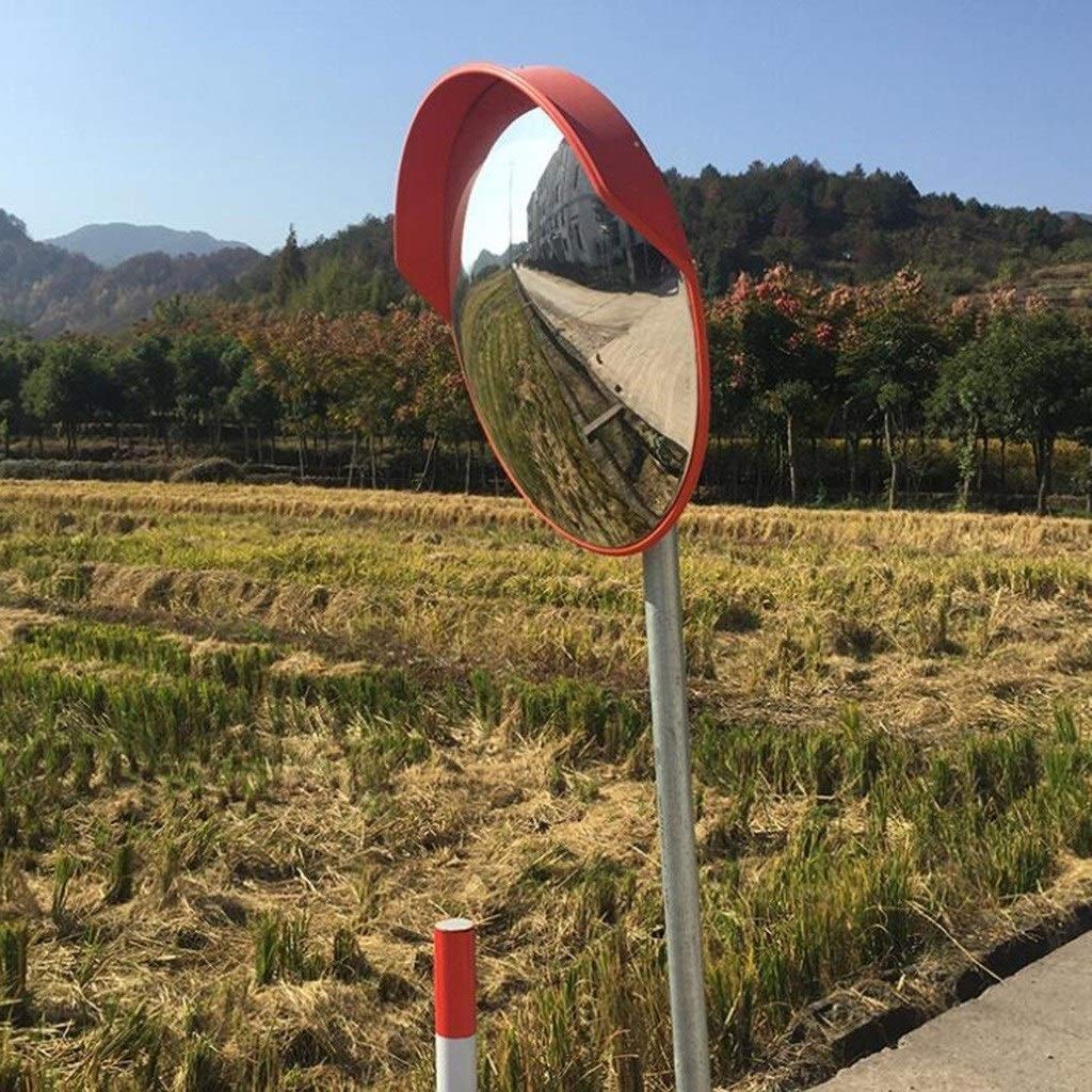 Anti-Theft Interior Mirror - 77CM Round Plastic Safety Mirror with Wide-Angle View for Enhanced Security | Perfect for Parking Lots, Warehouses & Blind Spot Monitoring