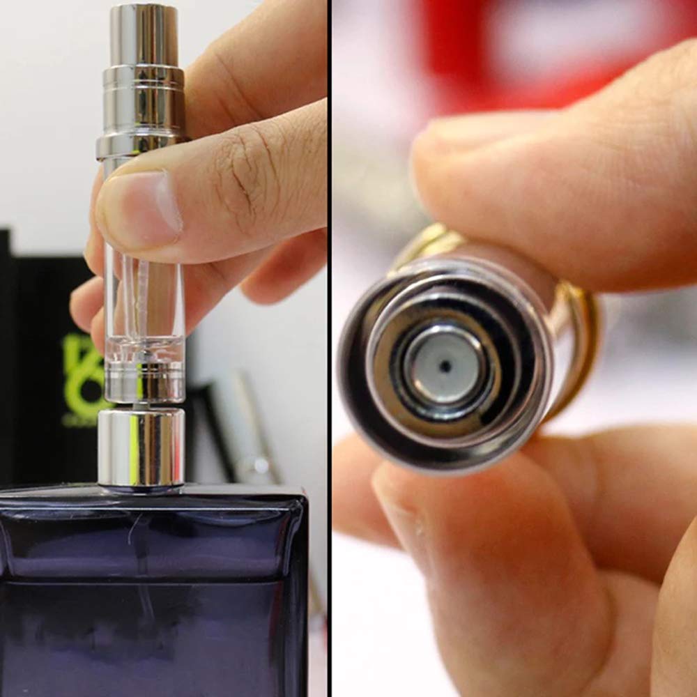 YEEJOK Refillable Travel Perfume Bottle 5ml - Portable Perfume Atomizer Spray Container for Women & Men | Mini Easy Pump Refillable Bottle for Flying, Purse, Vacation & Everyday Use | Perfect for Travel, Gym, Office & On-the-Go Fragrance Touch-ups