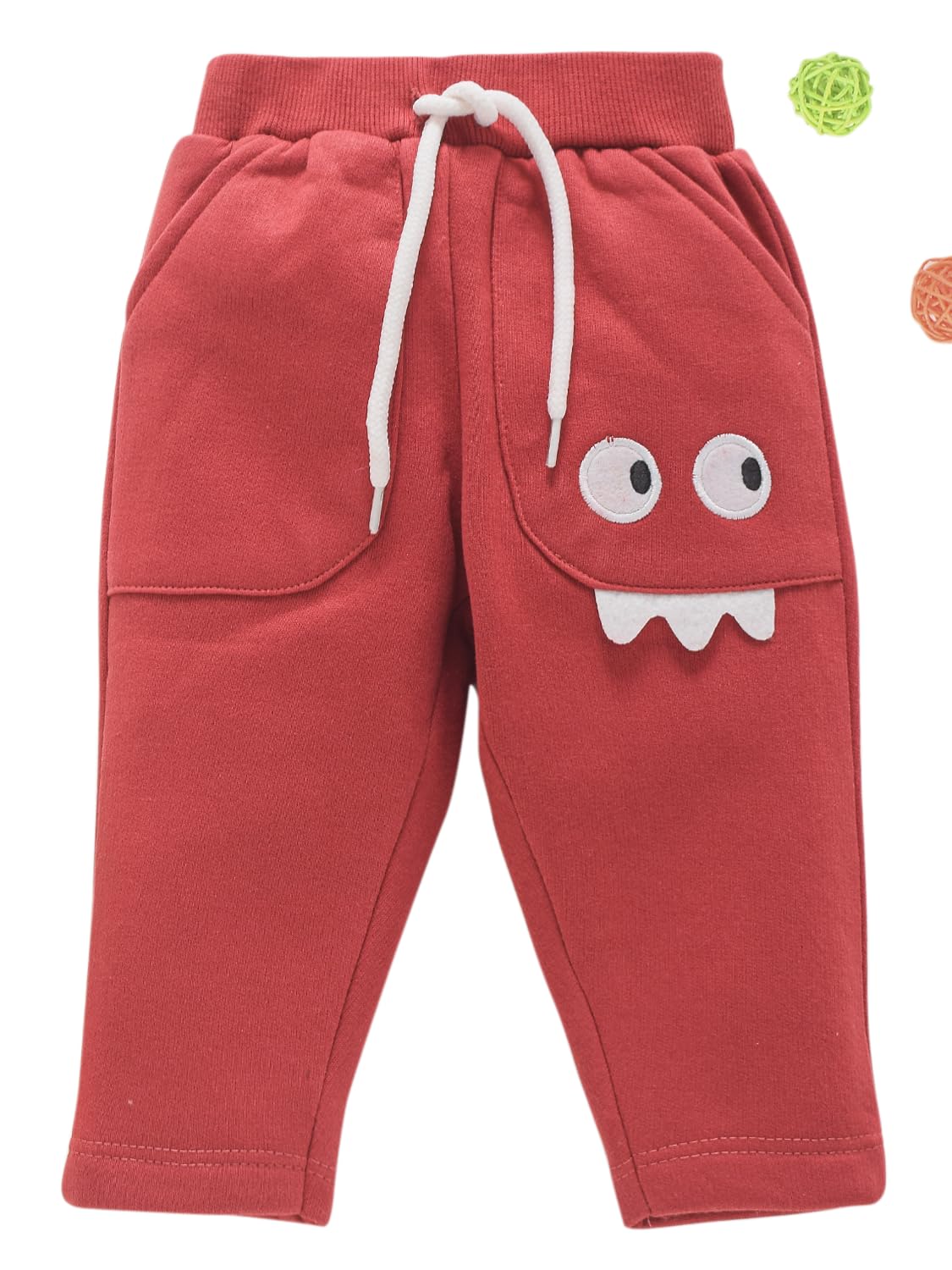 Wonderchild Baby Boy Winter Warm Pajama Pants - Soft Fleece Joggers & Sweatpants with Button Closure | Cozy Loungewear for Toddler Sleepwear & Playtime