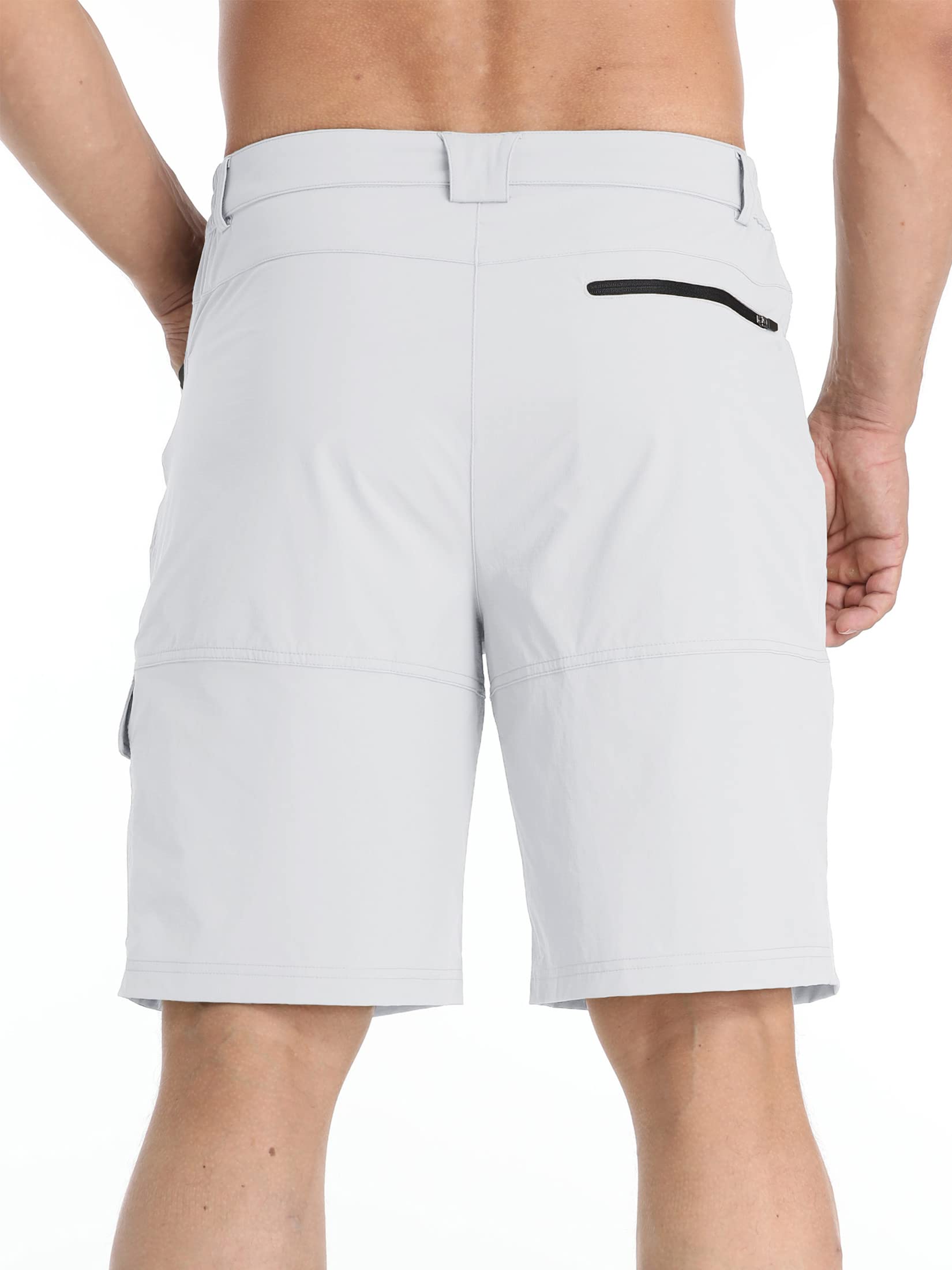 TACVASEN Men's Quick Dry Cargo Shorts - Lightweight Summer Outdoor Hiking & Work Shorts with Multiple Pockets (No Belt) - Perfect for Camping, Travel & Casual Wear