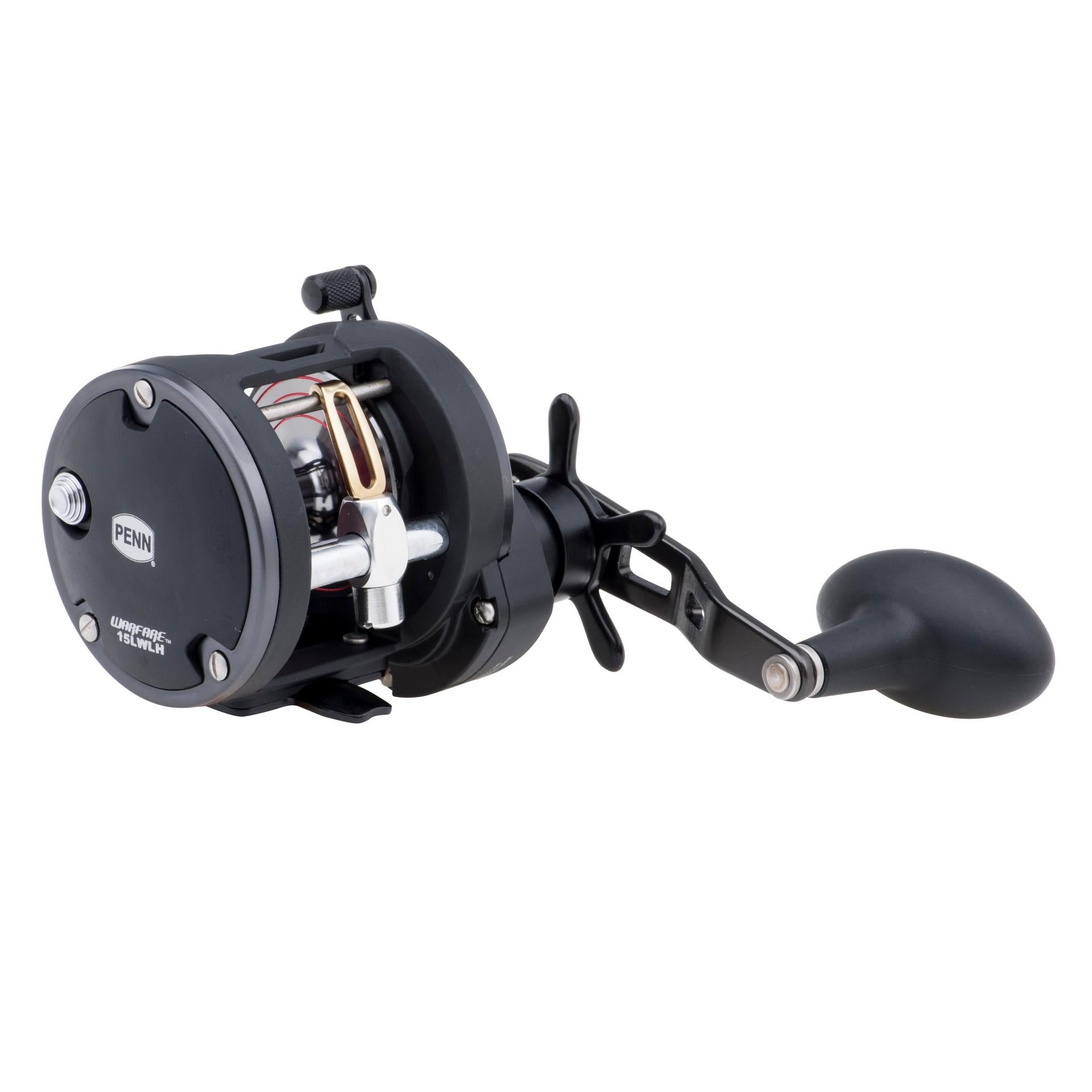 Warfare™ Star Drag Level Wind Conventional Fishing Reel - Saltwater & Freshwater Spinning Reel for Surf Casting, Trolling & Offshore Fishing