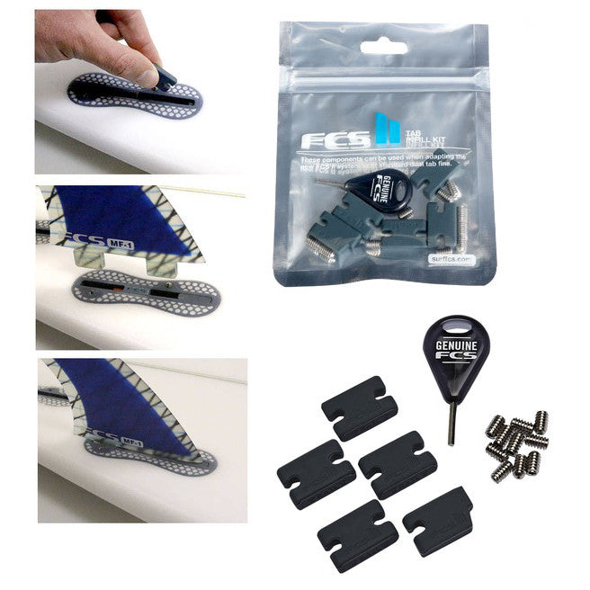 FCS II Compatibility Kit for Surfboard Fins - Upgrade Your Surfing Gear with Universal Fit for All FCS II Fins - Perfect for Wave Riding, Competition, and Training Sessions