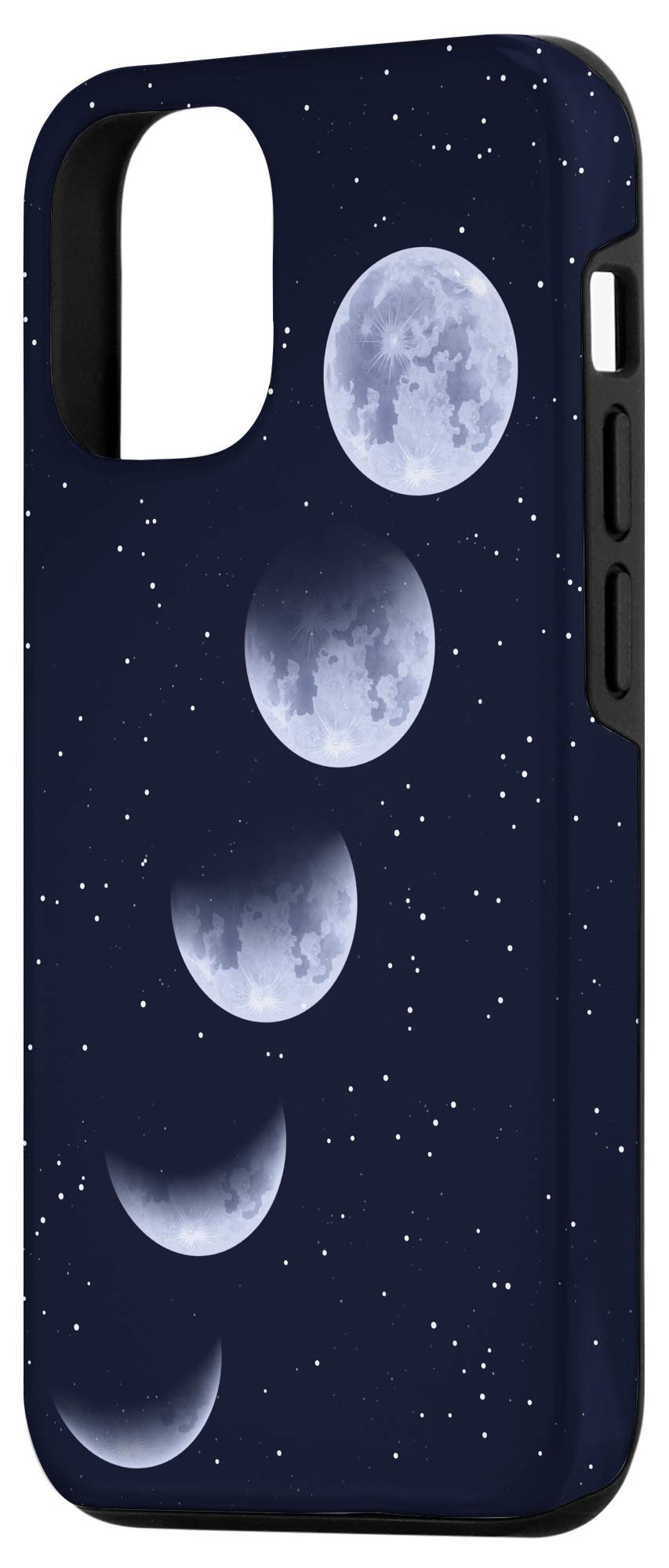 iPhone 12/12 Pro Moon Phase Case - Astronomy Inspired Lunar Cycle Design - Protective Phone Cover for Stargazers & Space Enthusiasts - Perfect for Night Sky Observation & Celestial Photography