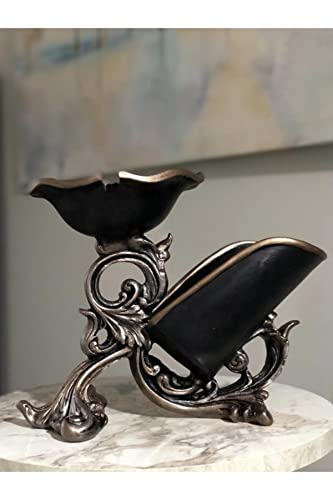 Elegant Candle and Wine Holder Set - Unique Home Decor Gift for Housewarming, Wedding, Anniversary | Perfect for Living Room, Dining Table, Office Desk Decor