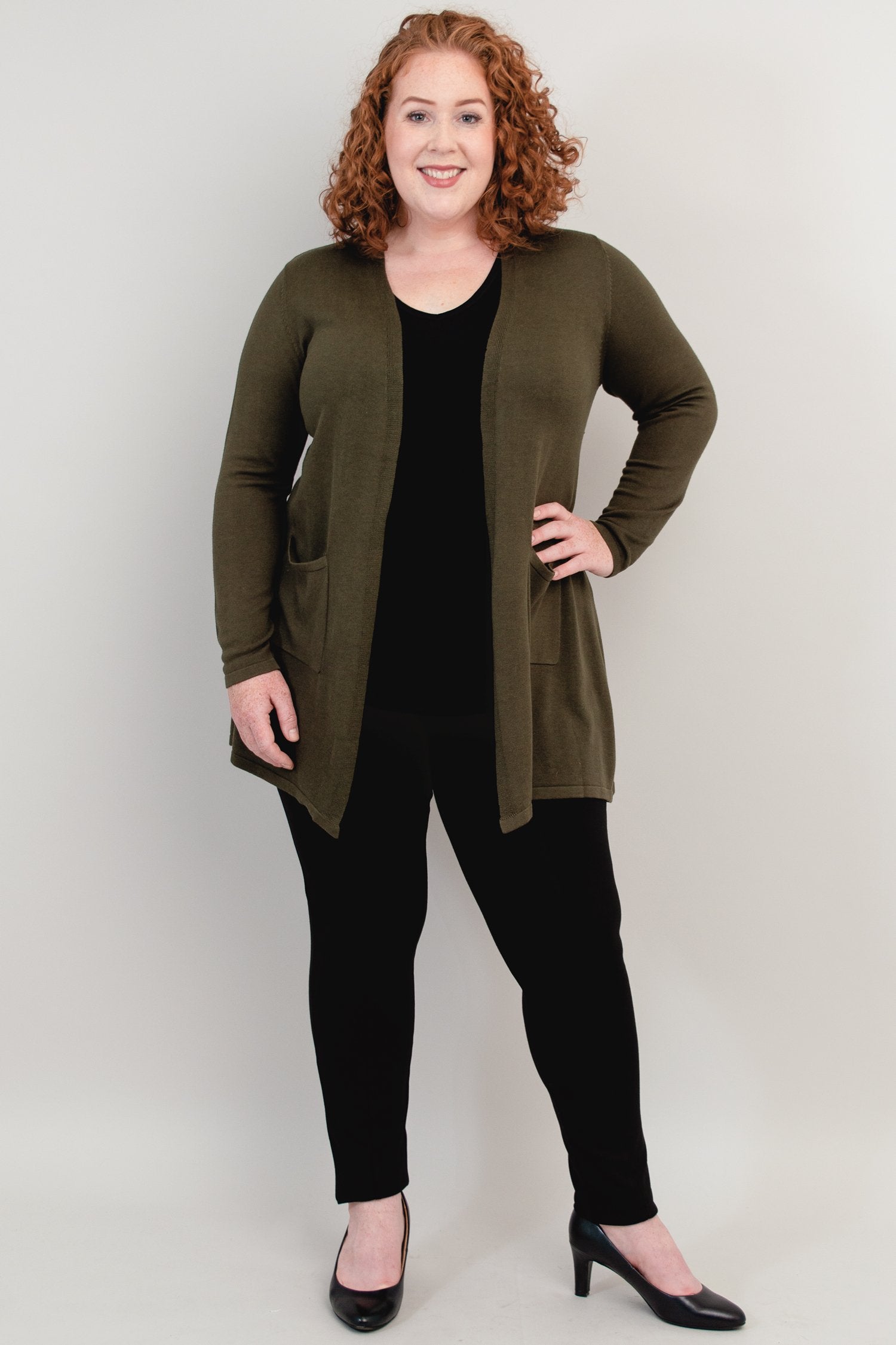 Justine Sweater Women's Casual Knit Top - Soft Bamboo Cotton Blend, Khaki Color for Fall & Winter - Perfect for Office, Dates & Cozy Evenings