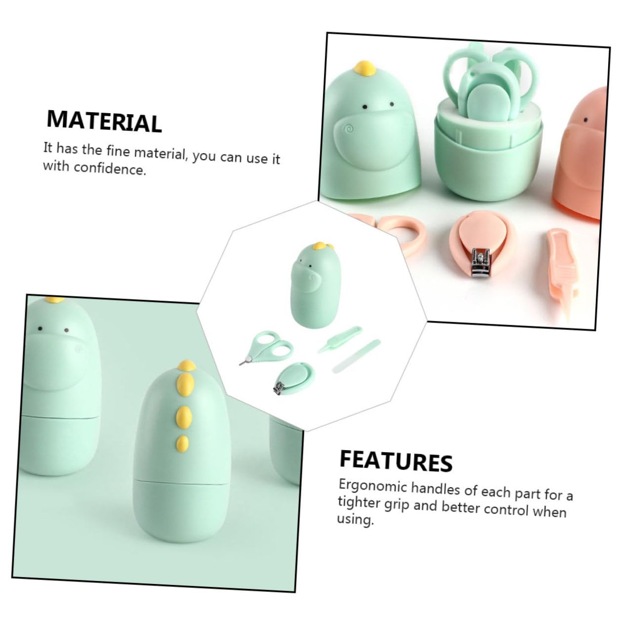 Abaodam 8-Piece Baby Nail Care Kit - Newborn & Infant Nail Clippers, Tweezers, and Files - Safe Toddler Manicure Tools for Gentle Nail Trimming at Home