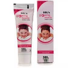 Organic Homeo SBL Glowing Beauty Fairness Cream 50g - Natural Skin Brightening & Radiance Booster for Daily Face Care & Even Tone