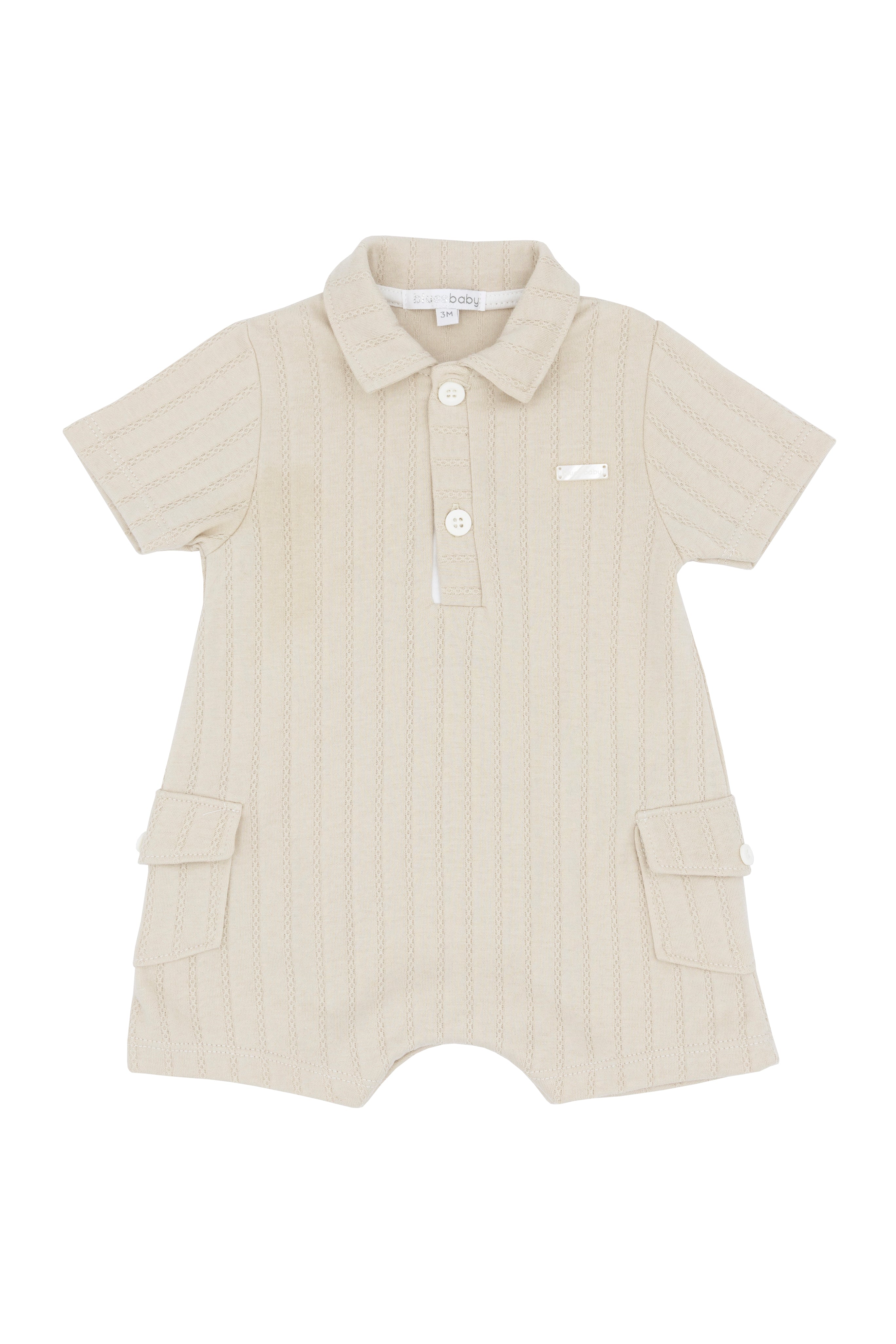 Ozzy Beige Cargo Pocket Romper - Stylish & Comfortable Jumpsuit for Women | Perfect for Casual Outings, Travel & Summer Adventures