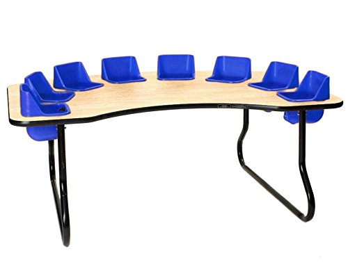 Maple Top, Blue Seats, Black T-mold