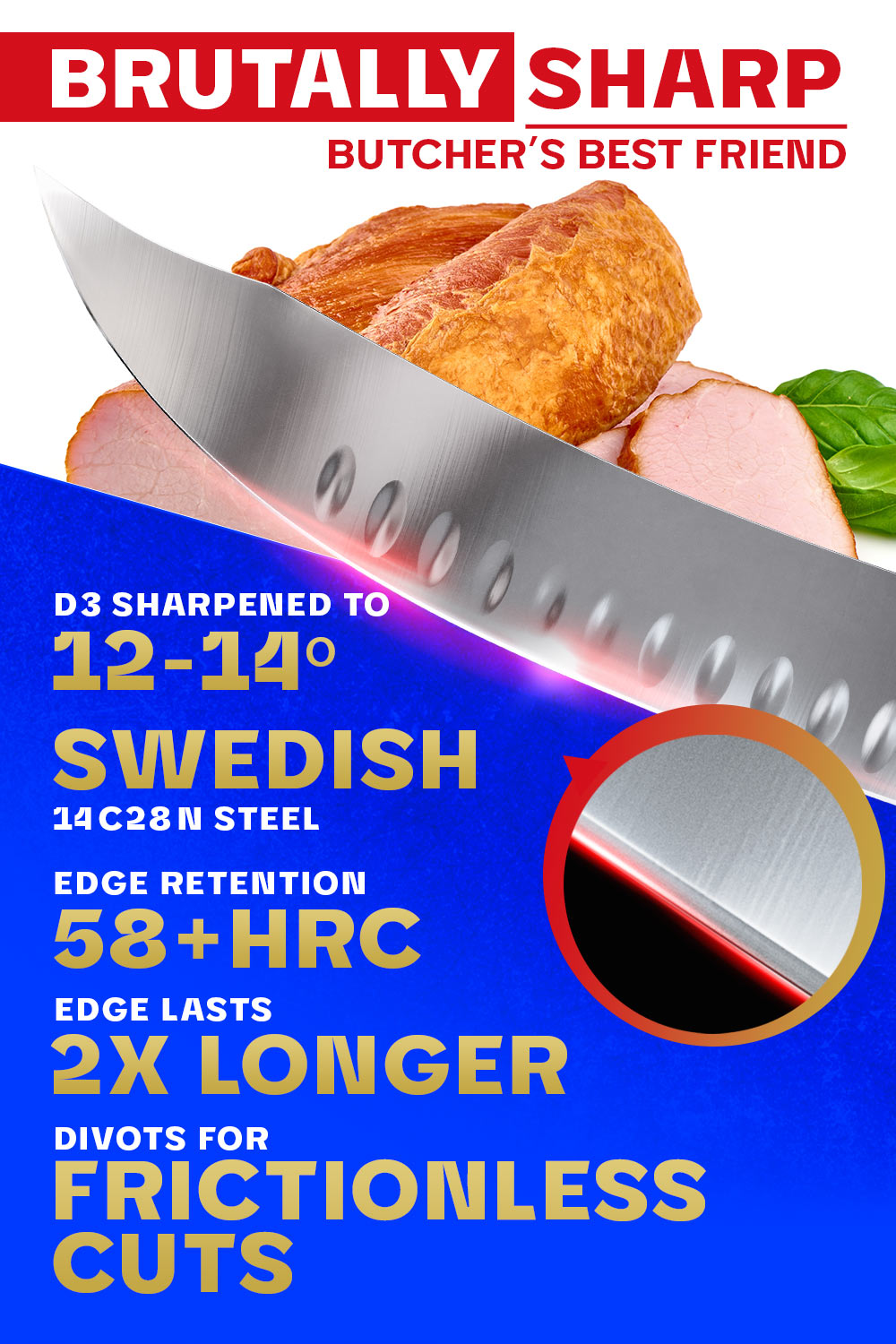 Premium Dalstrong Butcher & Breaking Knife 10