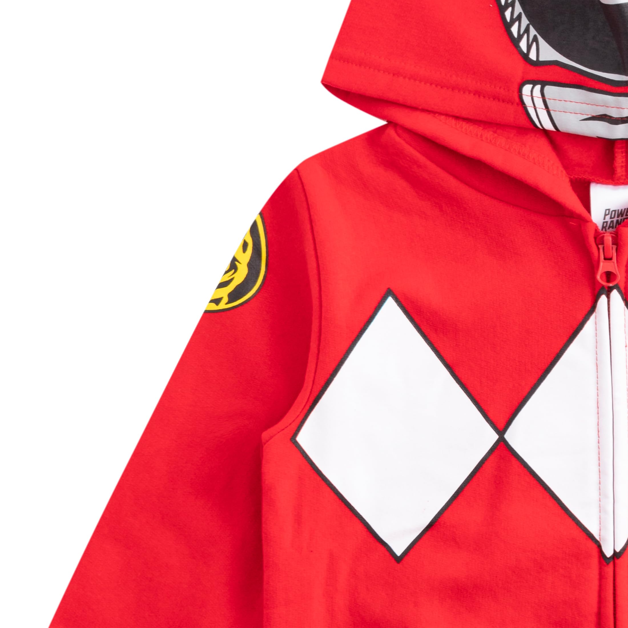 Hasbro Power Rangers Boys Zip Up Hoodie for Kids - Superhero Costume & Casual Wear for Playtime & Everyday Adventures