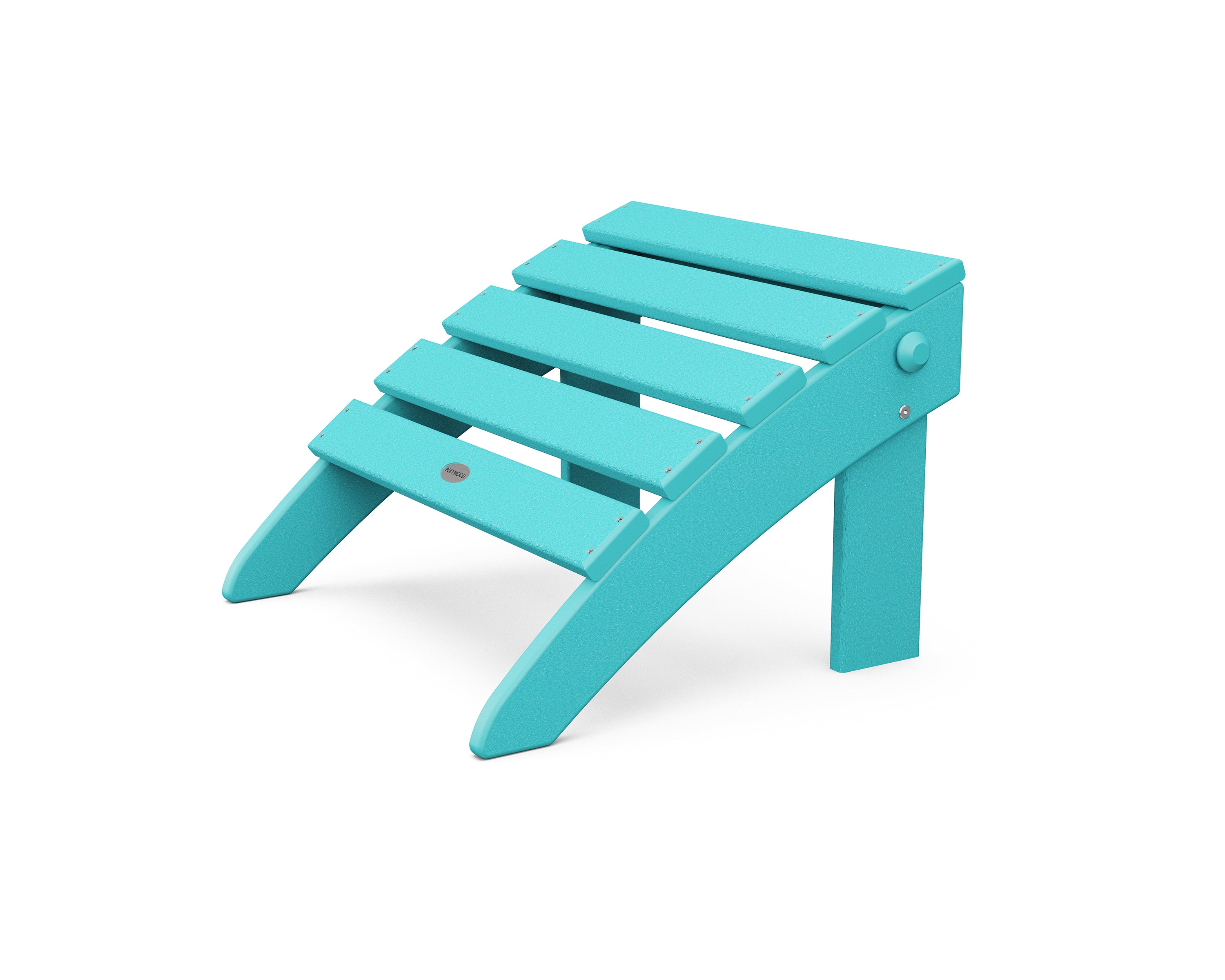 POLYWOOD Classic Adirondack Folding Ottoman - Weather-Resistant Outdoor Furniture for Patio, Garden & Poolside Use