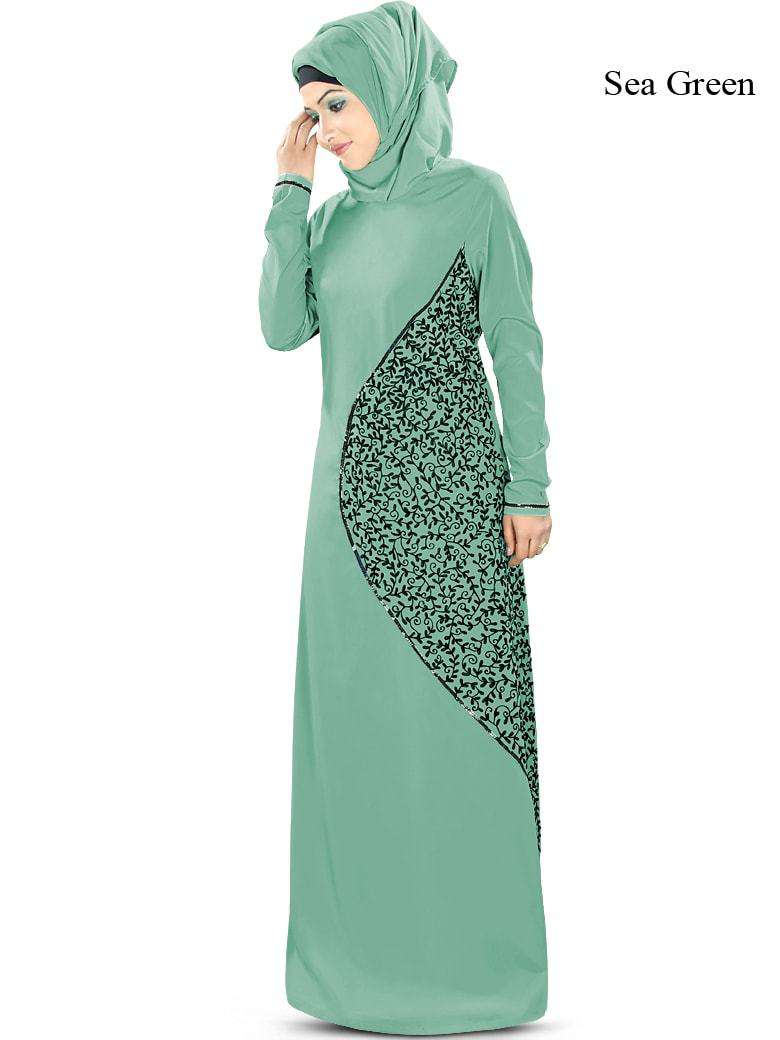 Elegant Muslim Abaya Dress for Women - Modest Islamic Prayer Gown - Perfect for Eid, Ramadan & Daily Wear
