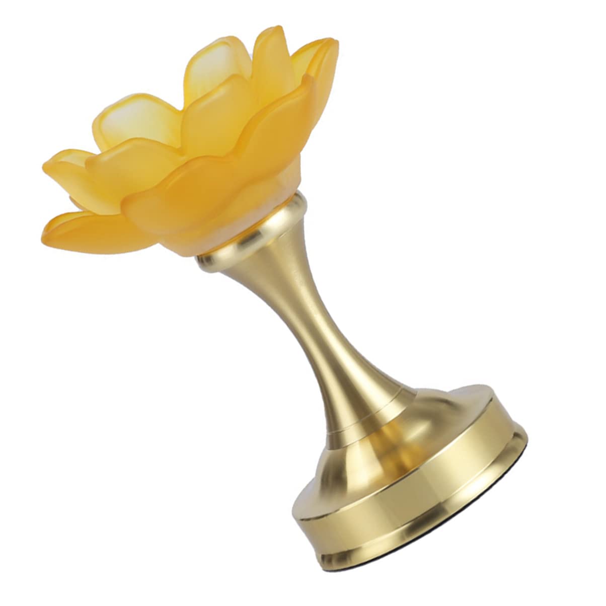 PRETYZOOM Lotus Flower Tealight Holder - Buddhist Candle Holder, Butter Lamp & Tibetan Oil Lamp for Altar Offerings - Perfect for Meditation, Yoga, Home Decor & Spiritual Ceremonies