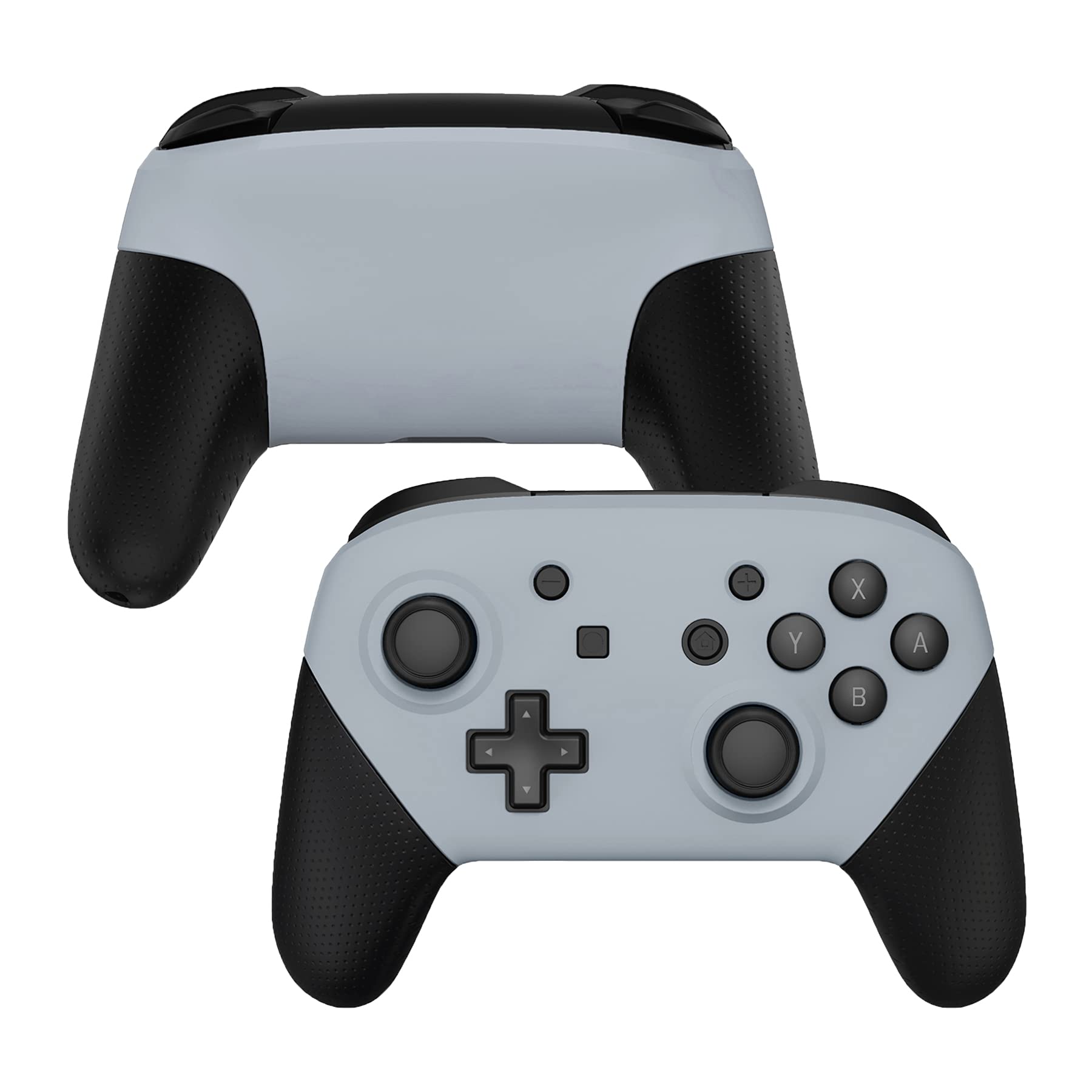 eXtremeRate New Hope Gray Faceplate & Backplate Replacement Shell for Nintendo Switch Pro Controller - DIY Custom Housing Case (Controller Not Included) - Perfect for Gaming Enthusiasts & Modders