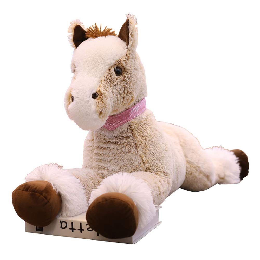 Large Horse Stuffed Animal Plush Toy - 35.4 Inch Giant Pony Unicorn Soft Doll for Kids | Perfect Gift for Valentine's Day, Christmas & Birthday | Cuddly Nursery Decor & Comfort Companion