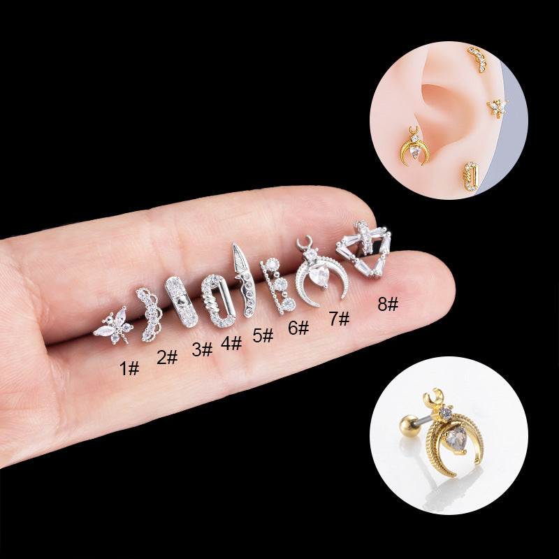 20G Cartilage Surgical Steel Earrings - Minimalist Ball Back Stud Earrings for Women | Hypoallergenic, Comfortable Everyday Wear | Perfect for Work, Date Night & Special Occasions