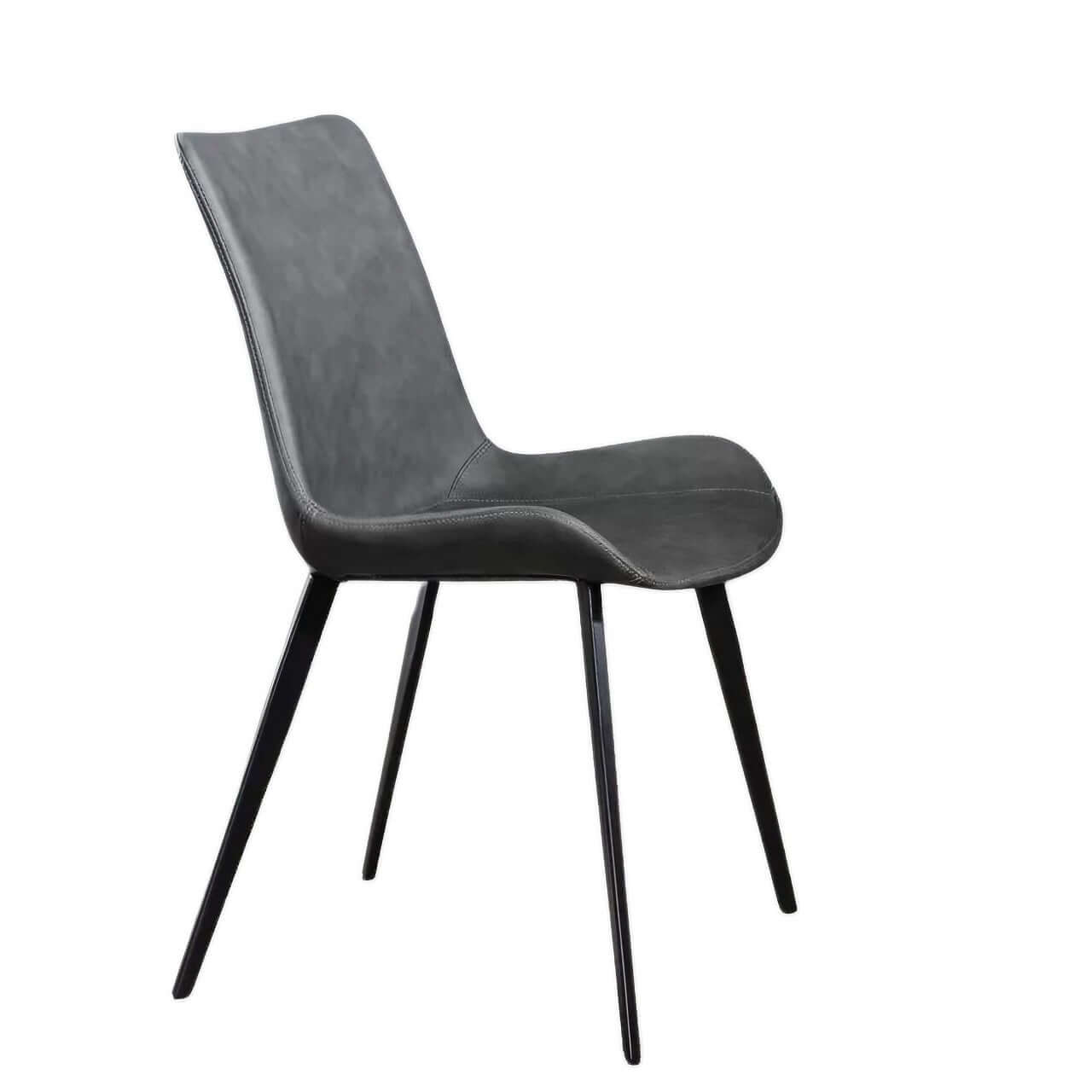 Modern Black Faux Leather High Back Office Chair - Minimalist Design Ergonomic Desk Chair for Home & Office Workspace