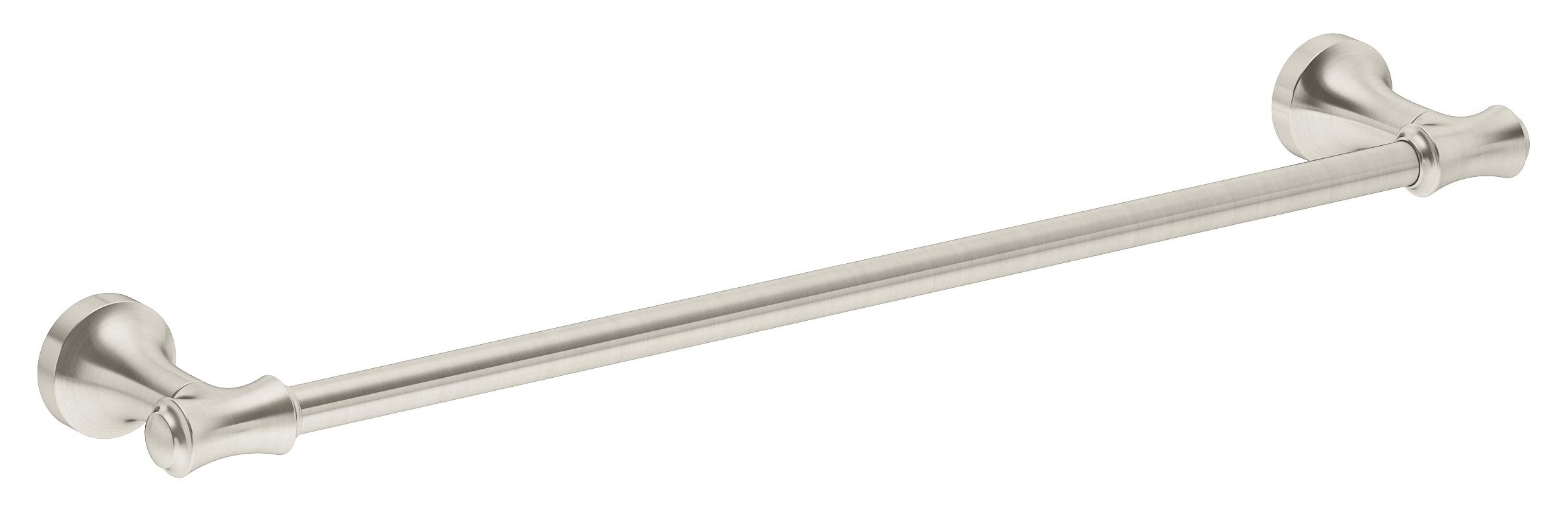 Symmons 543TB-24-STN 24 Inch Satin Nickel Wall Mounted Towel Bar - Bathroom Towel Rack for Spa, Hotel & Home Decor