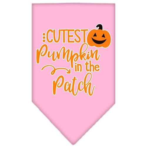 Cute Pumpkin Screen Print Bandana - Soft & Stylish Dog Bandanas in Multiple Colors - Perfect for Halloween, Fall Festivals & Pet Costume Parties