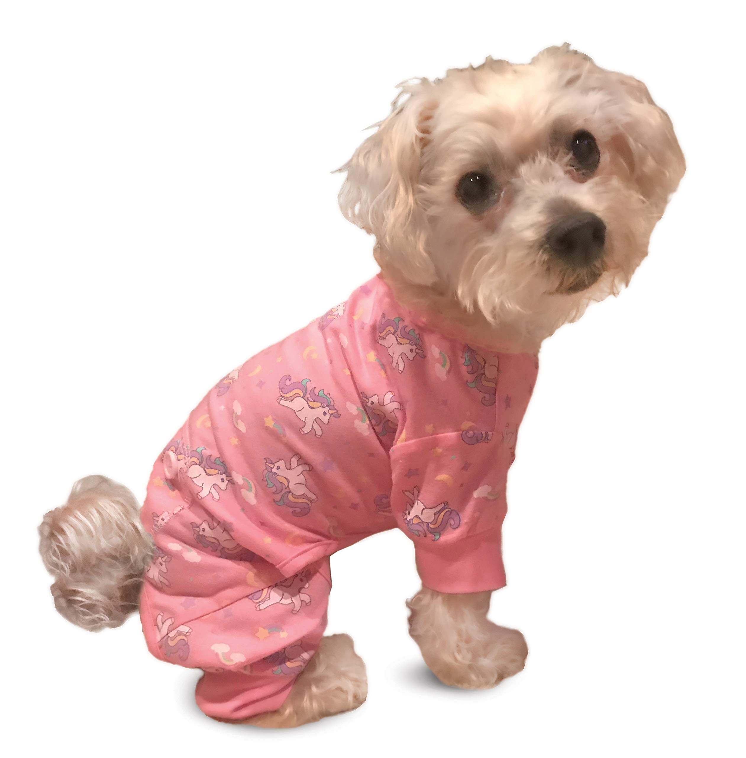 Unicorn Dog Pajamas for Small Dogs - Soft Pink Pet PJs for Comfort & Cute Style | Perfect for Sleepovers, Photo Shoots & Cozy Nights