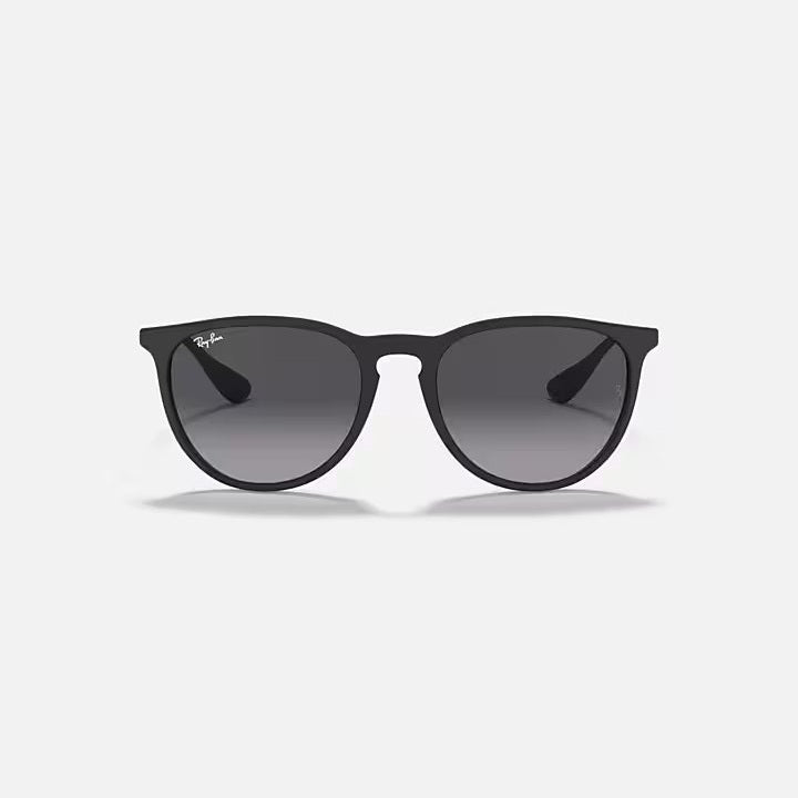 Ray Ban Erika Sunglasses - Classic Rubber Black Frame for Men & Women - Perfect for Outdoor Activities, Driving, and Fashion Accessories