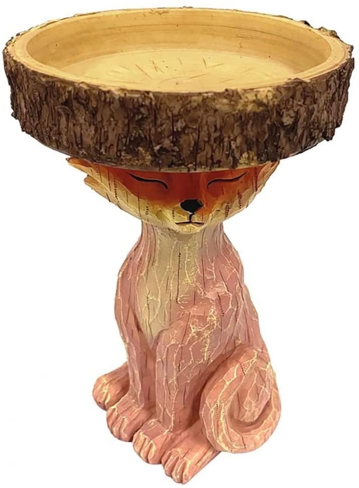 Attractive Fox & Hedgehog Shaped Outdoor Bird Feeder - Garden Yard Decor, Wildlife Attractor & Ideal Gift for Bird Lovers (Perfect for Backyards, Patios & Nature Watching)