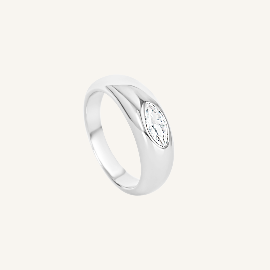 Exquisite Louvre Marquise Ring - Vintage Inspired Elegant Jewelry for Women | Perfect for Weddings, Anniversaries & Special Occasions