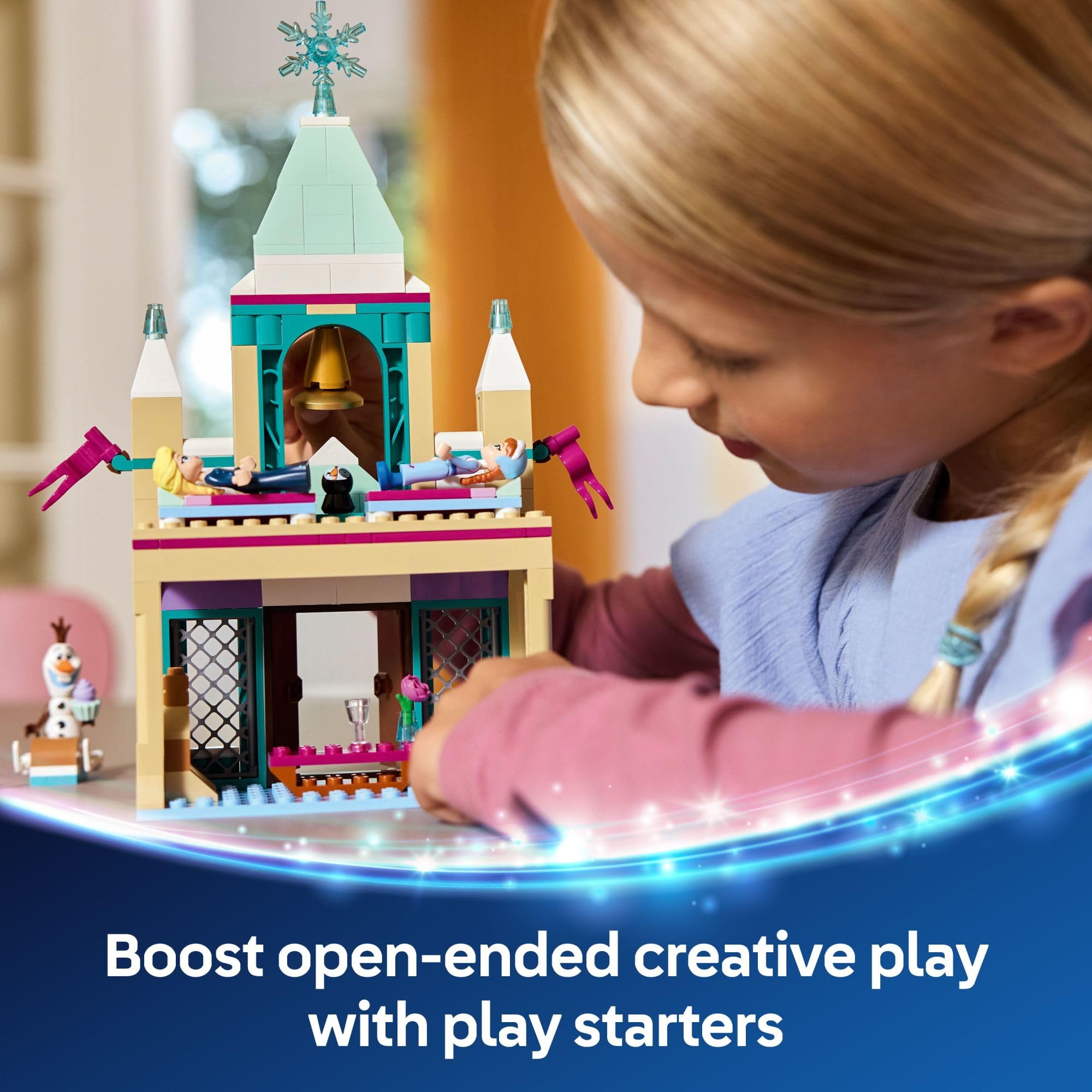 LEGO Disney Frozen: Arendelle Frozen Castle Building Set with Anna & Elsa Minidolls - Creative Construction Toy for Kids Ages 5+ - Perfect Birthday Gift for Frozen Fans - Great for Imaginative Play & Disney Themed Room Decor