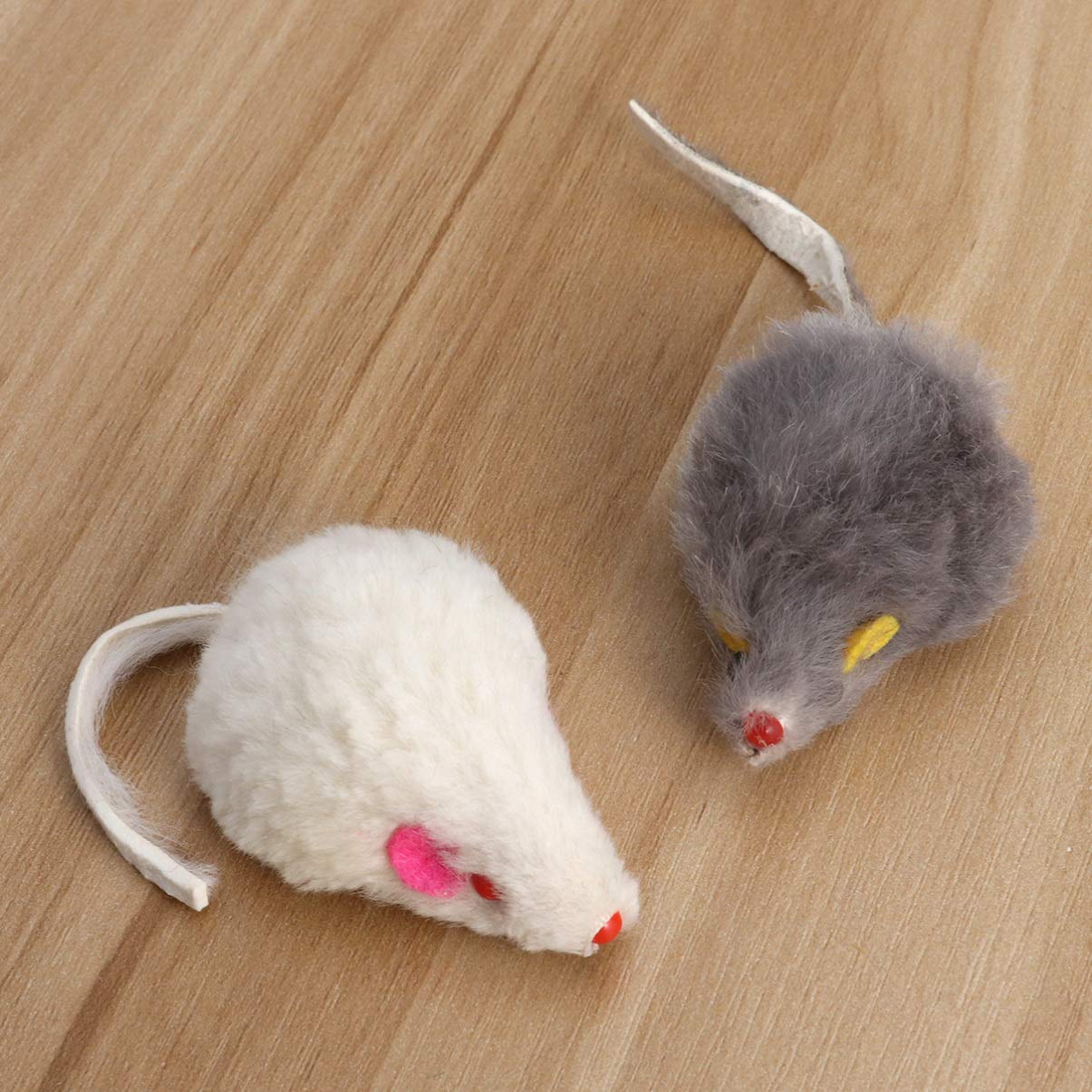 Balacoo 5-Piece Cat Toy Set - Realistic Breathing Mouse, Chew Toy, Ceramic Hamster Hide & Scratcher for Kittens & Small Pets - Perfect for Playtime, Teething & Stress Relief