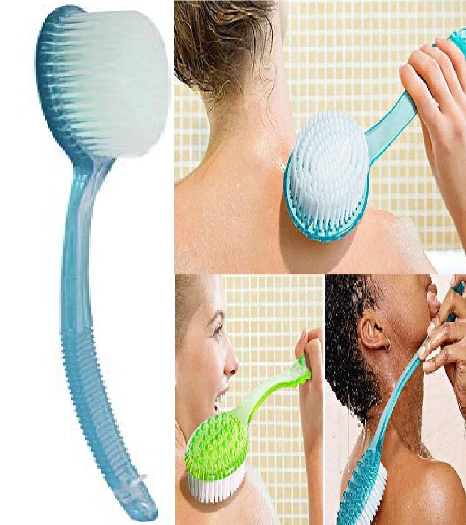 BOXO Full Body Bath & Shower Brush with Long Handle - Exfoliating Back Scrubber & Massager for Deep Cleaning - Pack of 1 - Perfect for Spa Day, Dry Skin Care & Relaxing Bath Time
