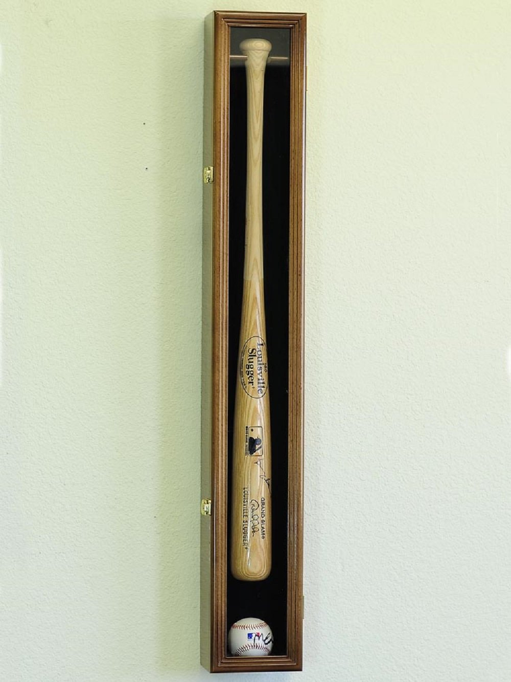 Premium Baseball Bat Display Case - UV Protection & Lockable Wall Mount for Horizontal & Vertical Display - Perfect for Collectors, Sports Memorabilia & Home Decor