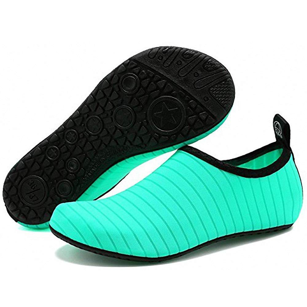 Rokiemen Water Shoes for Women and Men - Barefoot Aqua Socks for Swimming, Surfing, Yoga & Beach - Quick-Dry Skin Sock Shoes for Water Sports & Outdoor Activities