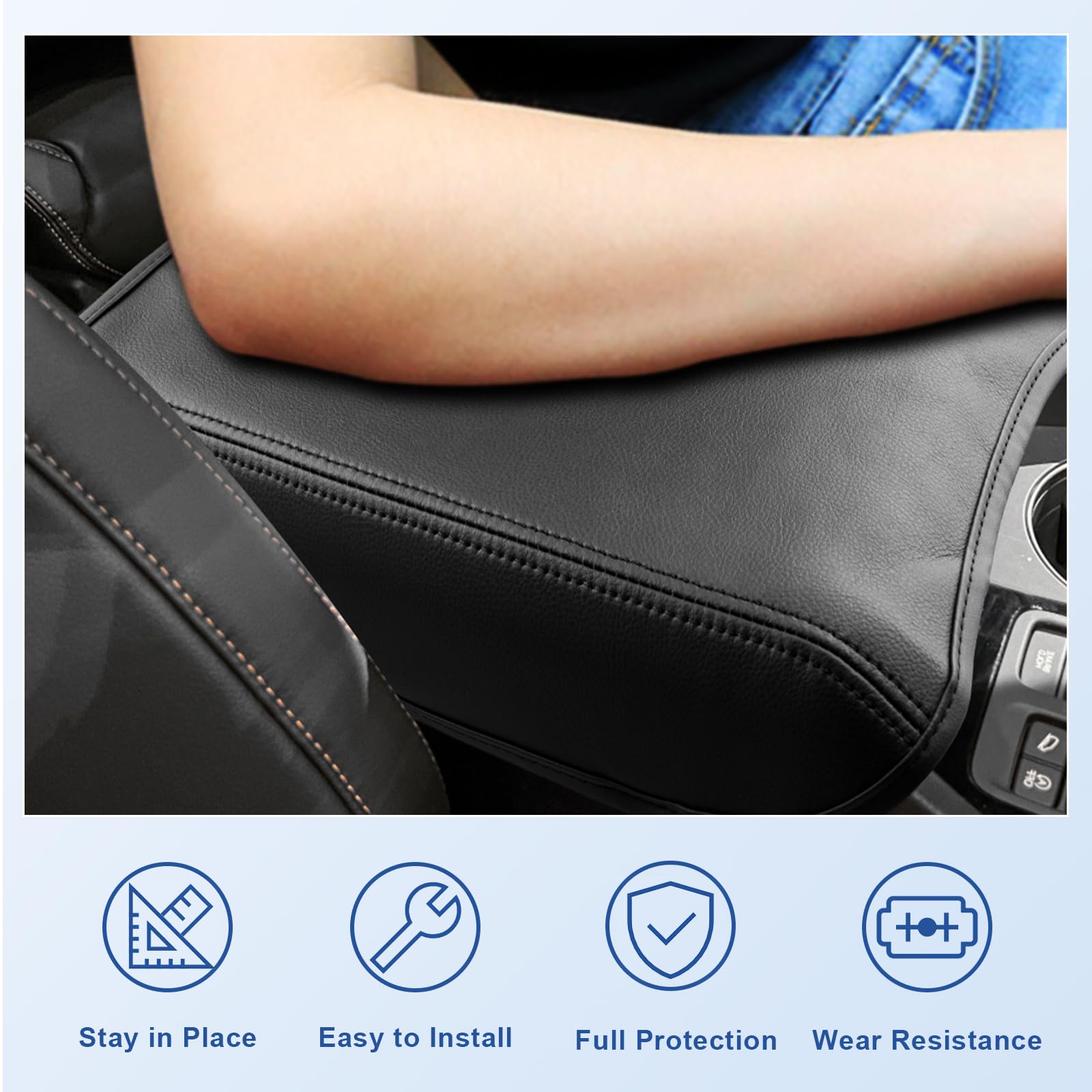 2023-2026 Honda Pilot Center Console Cover | Custom Fit for 2023-2025 Pilot, 2024-2025 Ridgeline & 2024-2026 Passport | Premium Armrest Cushion Pad | Comfort Upgrade for Long Drives & Daily Commutes
