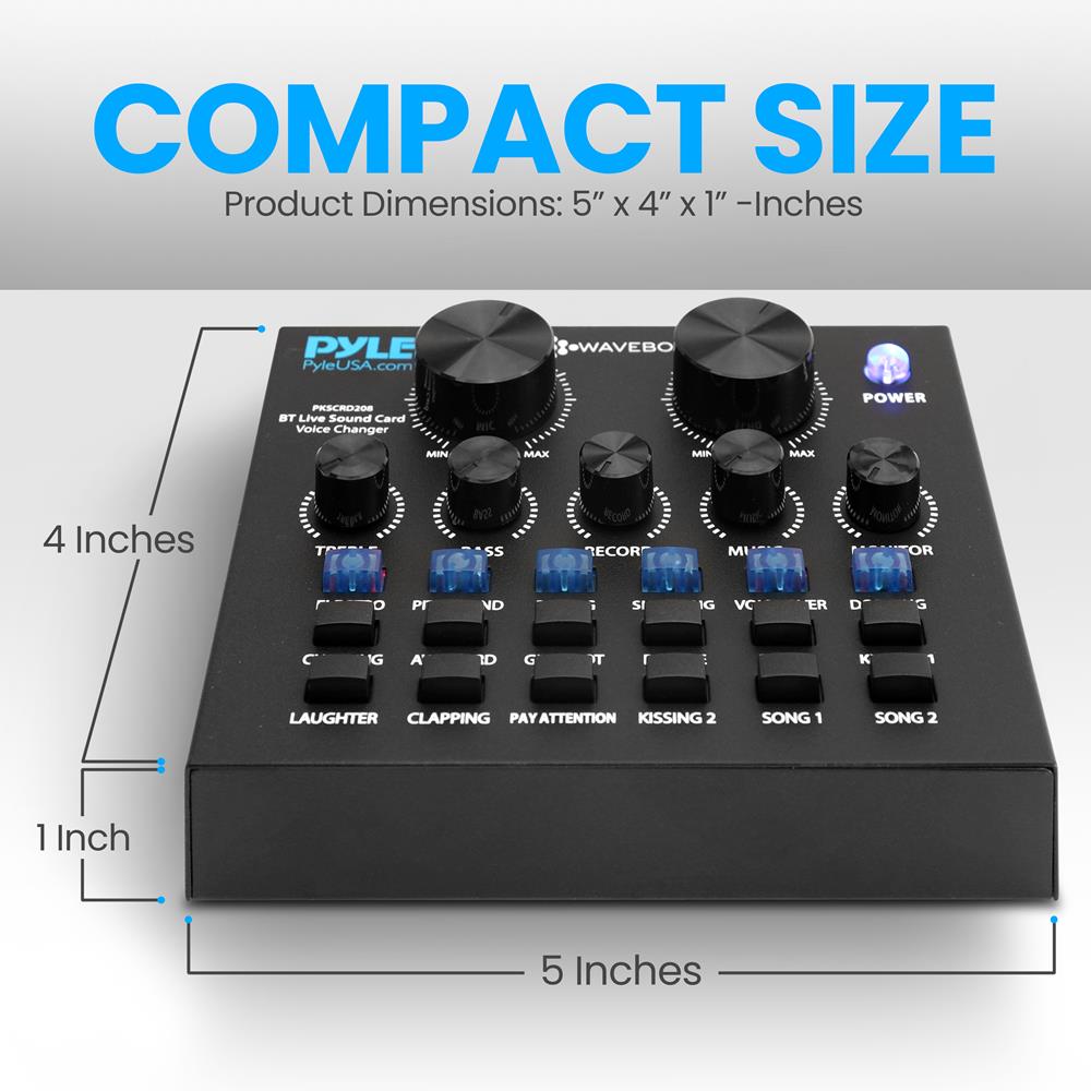 Professional Karaoke Audio Sound Card with High-Quality Sound - Perfect for Home Singing, Live Streaming & Recording Studios