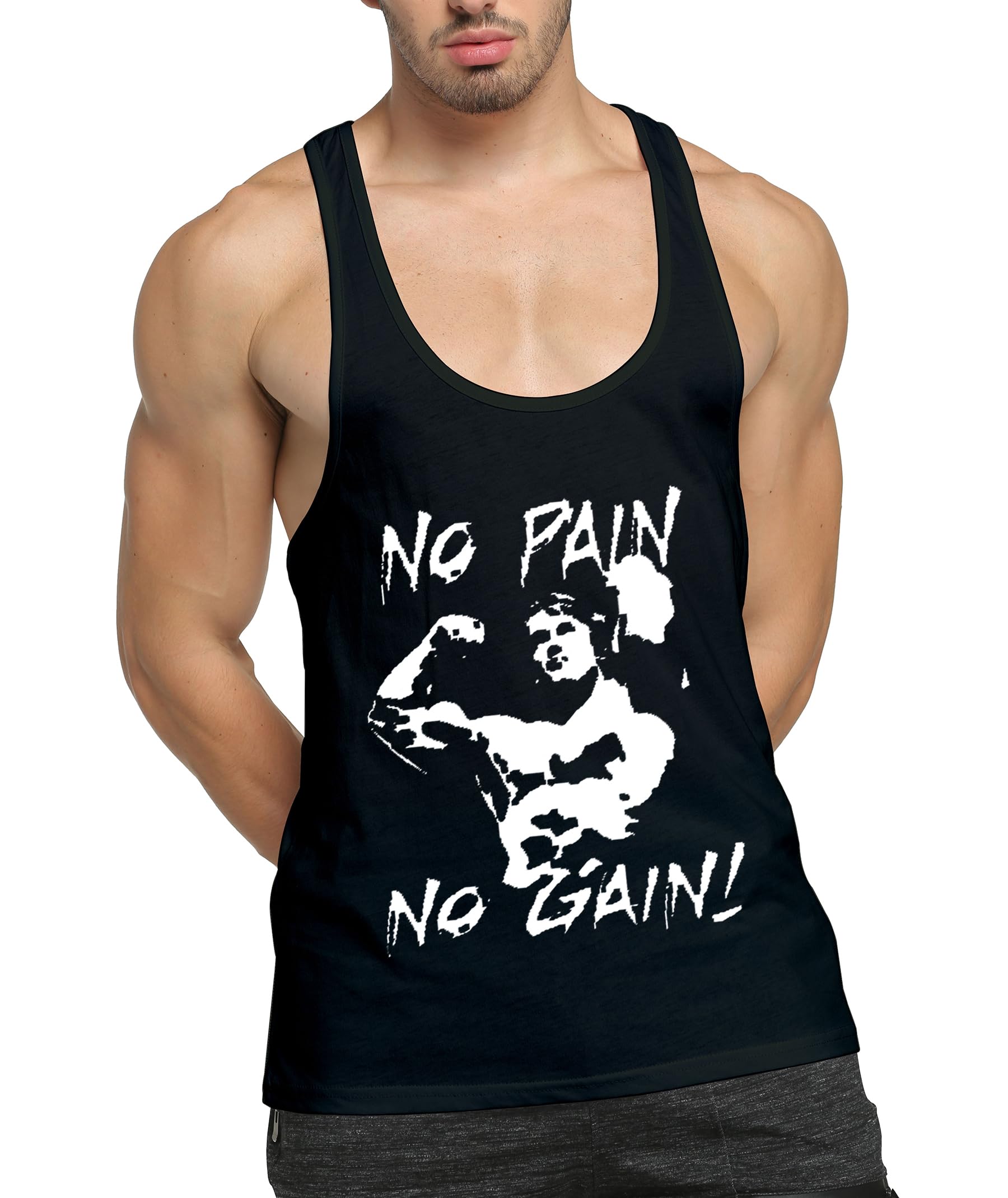 Men's 3 Pack Tank Tops - Workout Gym Muscle Shirts, Y-Back Fitness Bodybuilding Sleeveless T-Shirts for Running, Training & Summer Wear