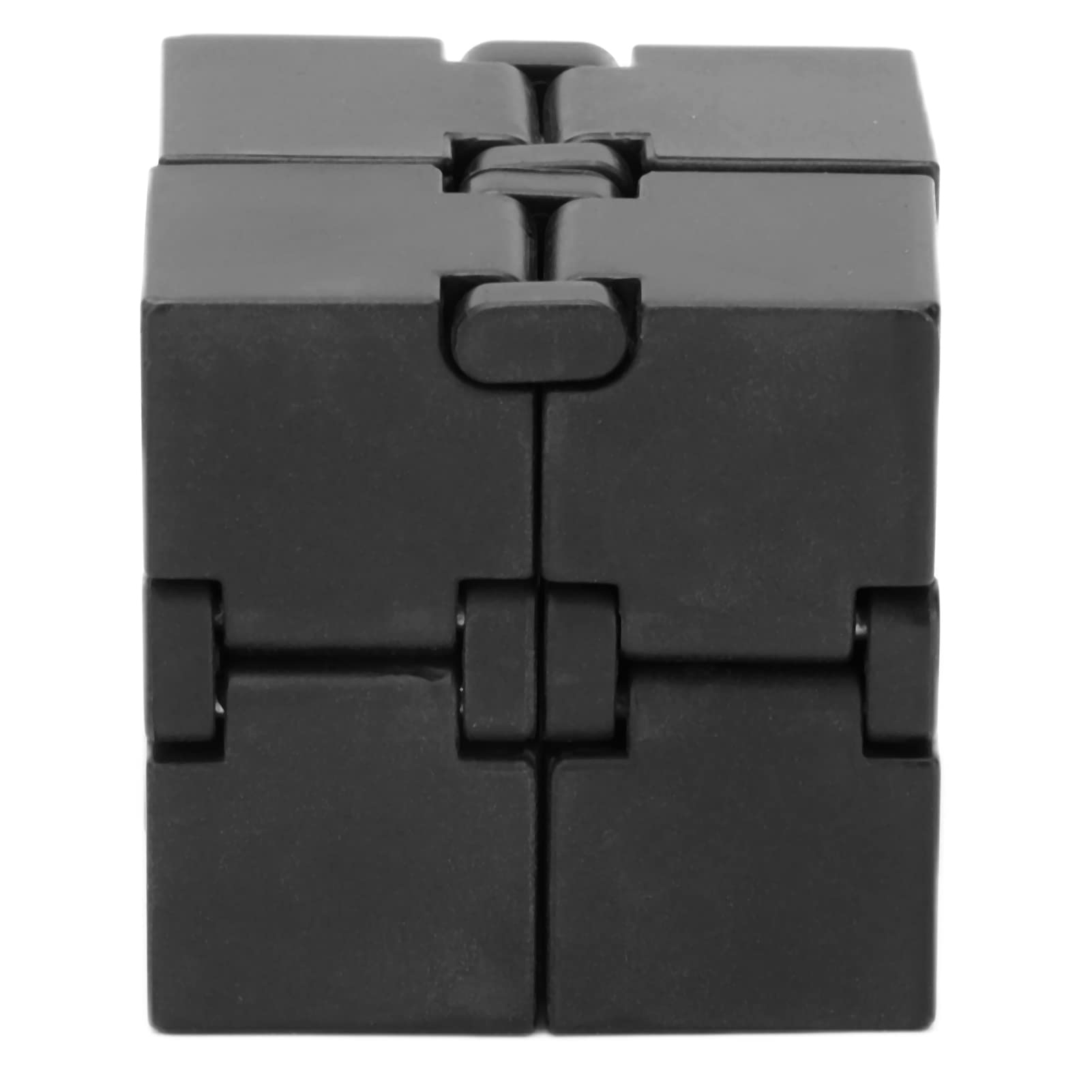 Wene Infinite Flipping Fingertip Stress Relief Toy - Silent Steel Ball Fidget Puzzle with Rounded Edges for Office, Anxiety & Focus - Perfect for Adults & Kids (Solid Black) | Great for Work, School & Travel