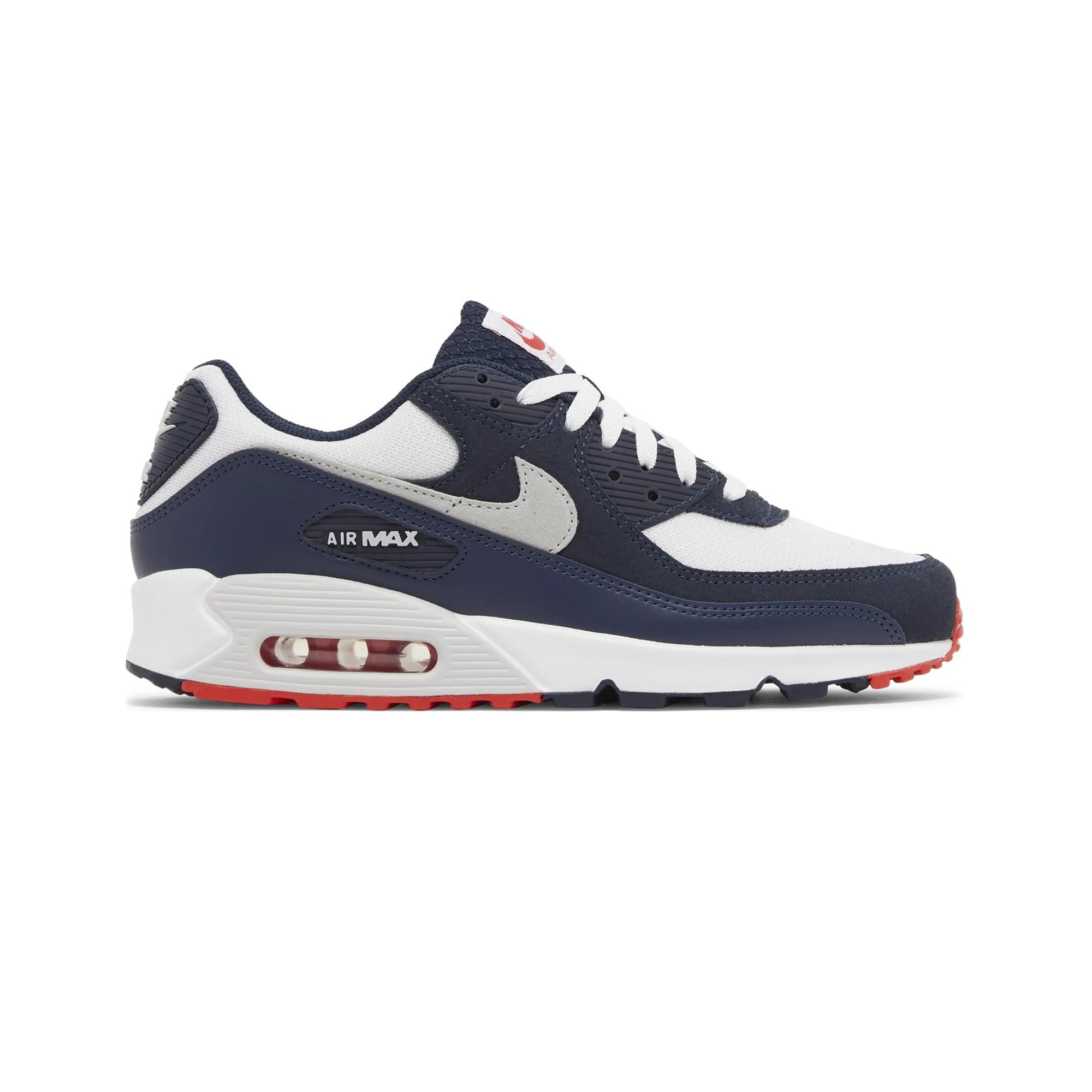 Nike Air Max 90 'Obsidian Track Red' Men's Running Shoes 2023 Edition - Comfortable Cushioned Sneakers for Jogging, Gym Workouts & Casual Streetwear