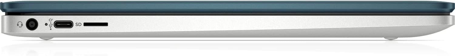 HP Chromebook 14a-na0062tg 14-inch HD Laptop - Intel Pentium Silver N5030, 4GB RAM, 128GB eMMC, Chrome OS - WiFi, Bluetooth, Webcam - Forest Teal (Renewed) | Perfect for Remote Work, Online Learning & Web Browsing