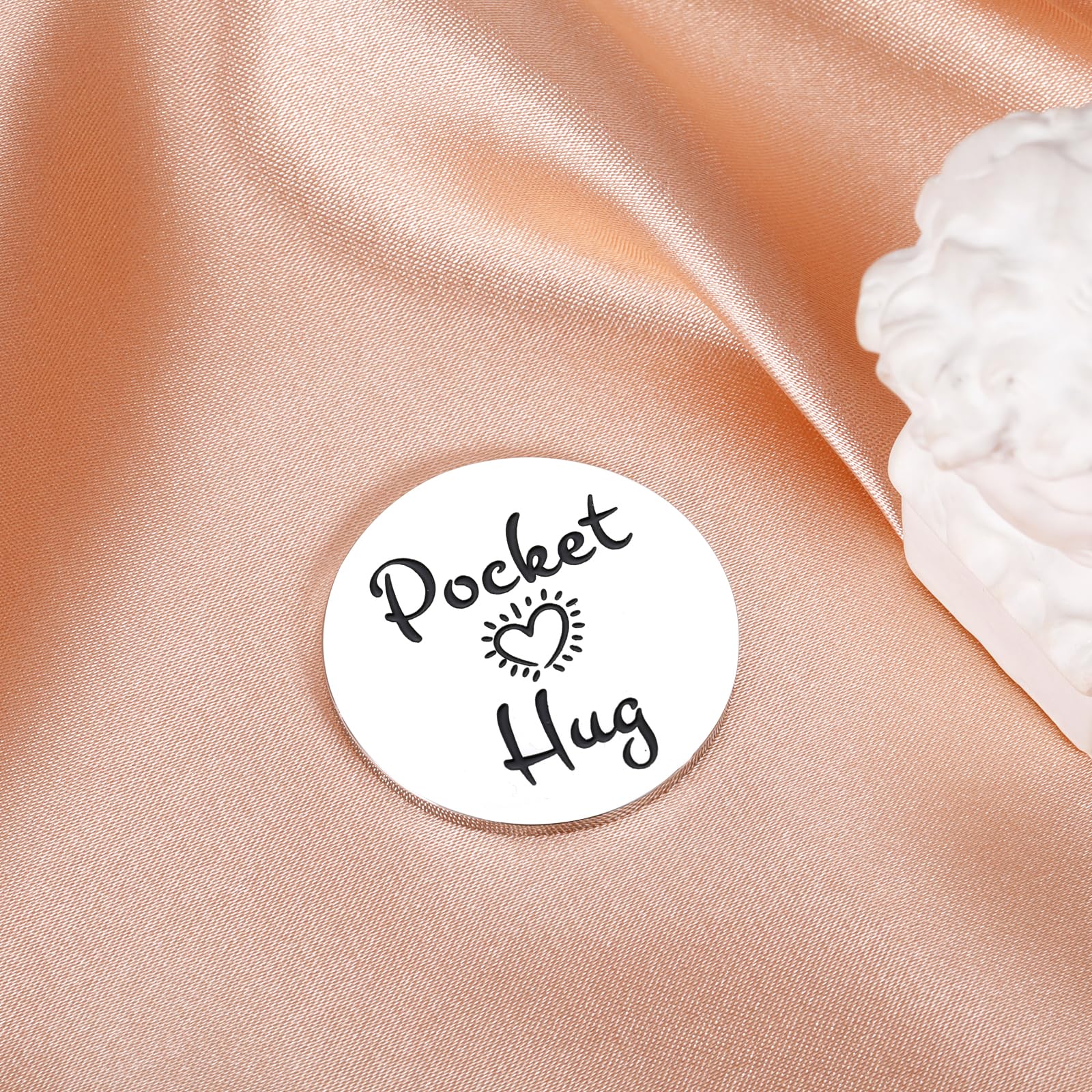 Pocket Hug Token - Thoughtful Graduation Gift for Son from Mom, Christmas Stocking Stuffers for Teen Boys | Keepsake for Special Occasions & Daily Encouragement