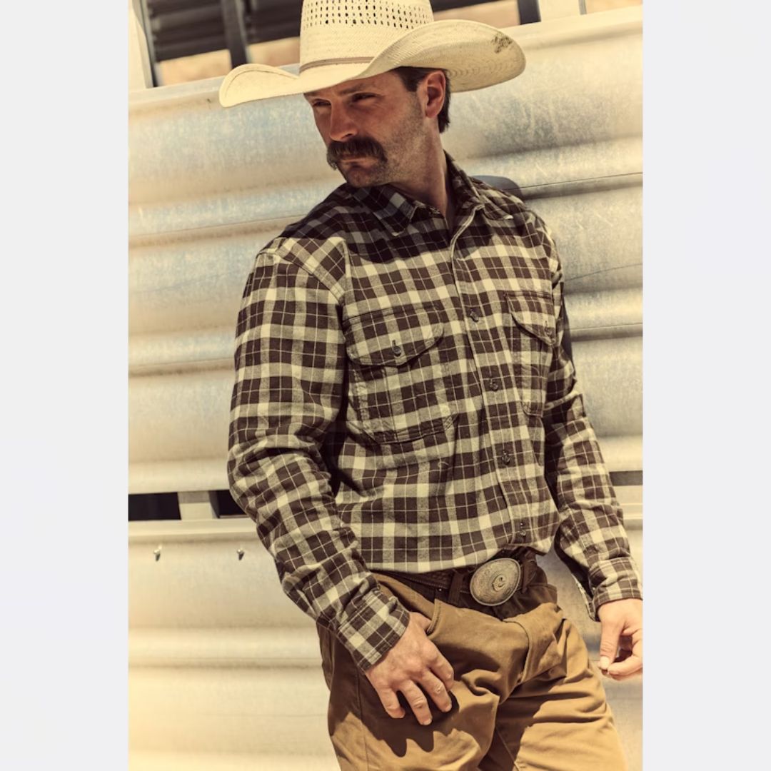 Alaskan Guide Shirt - Durable Outdoor Flannel Shirt for Men | Hiking, Camping & Fishing Gear | Perfect for Wilderness Adventures & Cold Weather
