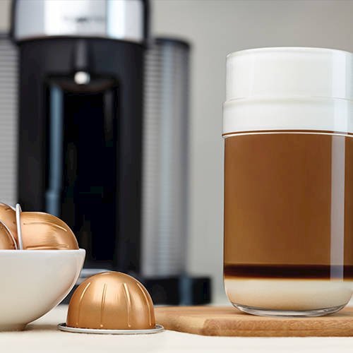 Nespresso VertuoLine GCA1-US-RE-NE Coffee & Espresso Machine - Certified Renewed Red | Perfect for Home & Office Brewing