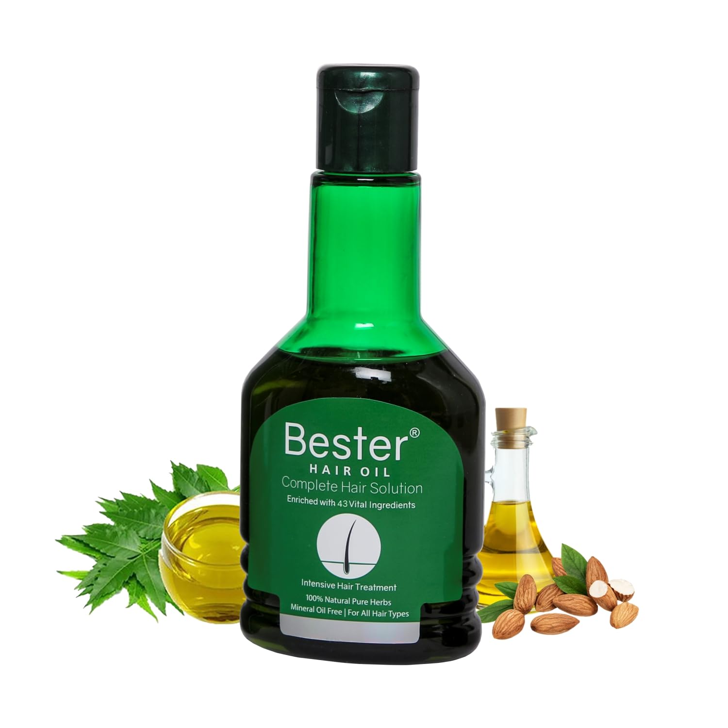 Best Hair Growth Oil for Women & Men - Natural Hair Care Treatment to Reduce Hair Fall & Dandruff - 100ml Bottle for Daily Scalp Nourishment & Stronger Hair - Perfect for Dry, Damaged Hair & Split Ends Repair