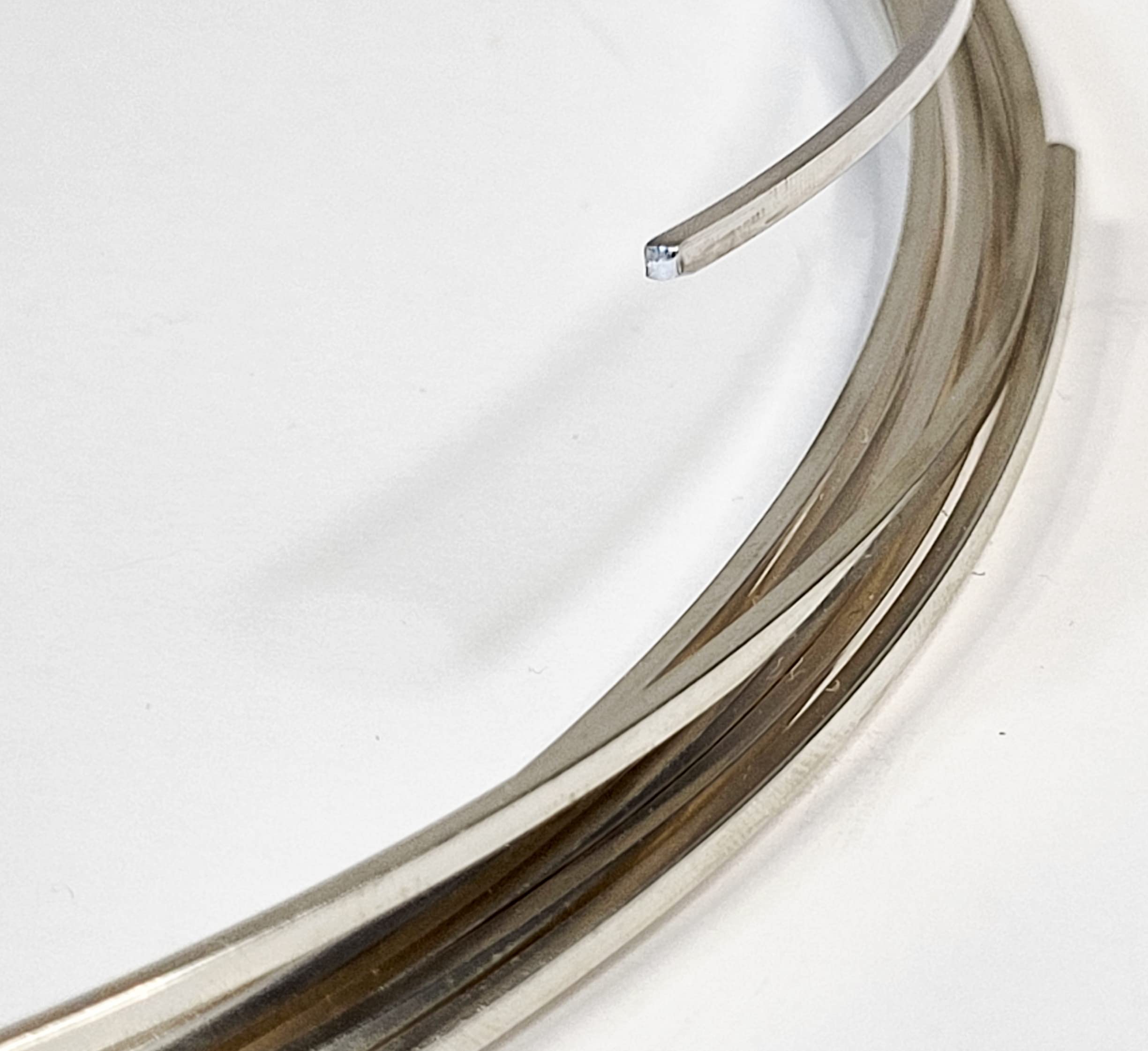 14 Gauge Square Dead Soft 925 Sterling Silver Wire - 4 Feet Jewelry Making Supplies for DIY Rings, Bracelets & Necklaces - Premium Craft Wire for Beading & Wire Wrapping Projects