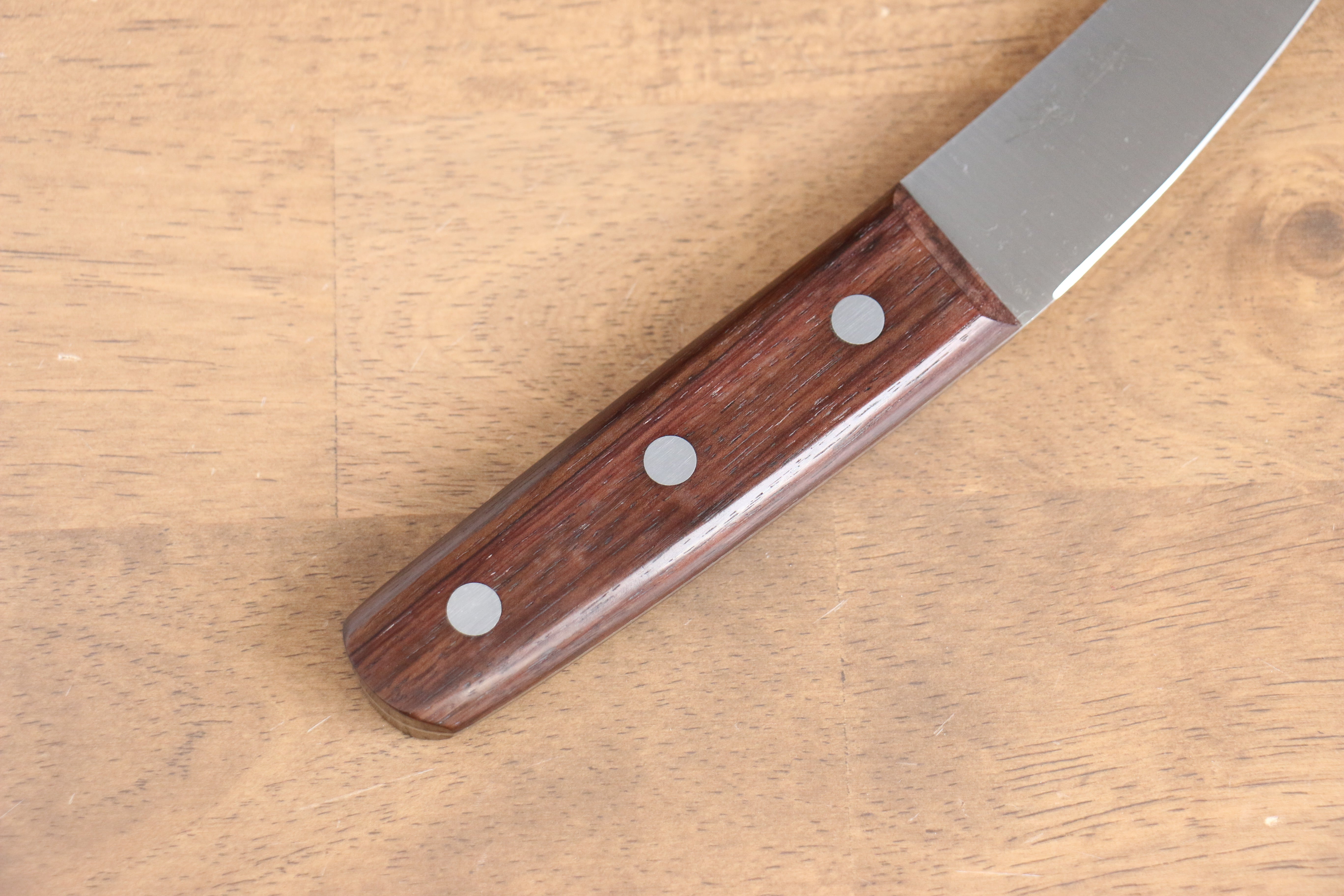 Premium Japanese Steel Butcher Knife 150mm - Handcrafted Shitan Handle - Professional Chef Knife for Meat Cutting, Sushi & Kitchen Use
