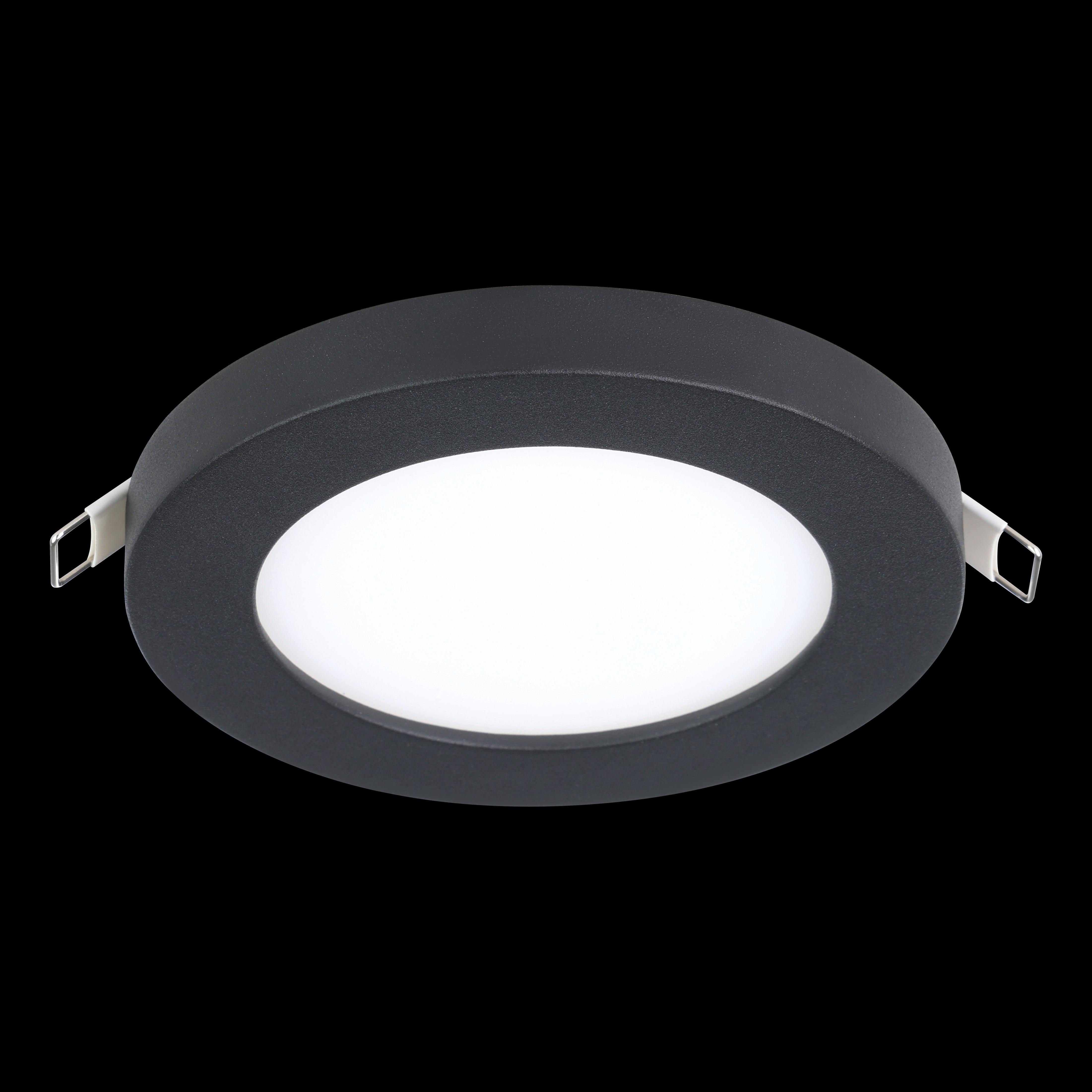 Eglo Fueva Flex Black LED Recessed Ceiling Light - Dimmable Modern Fixture for Bedroom, Kitchen & Living Room Lighting