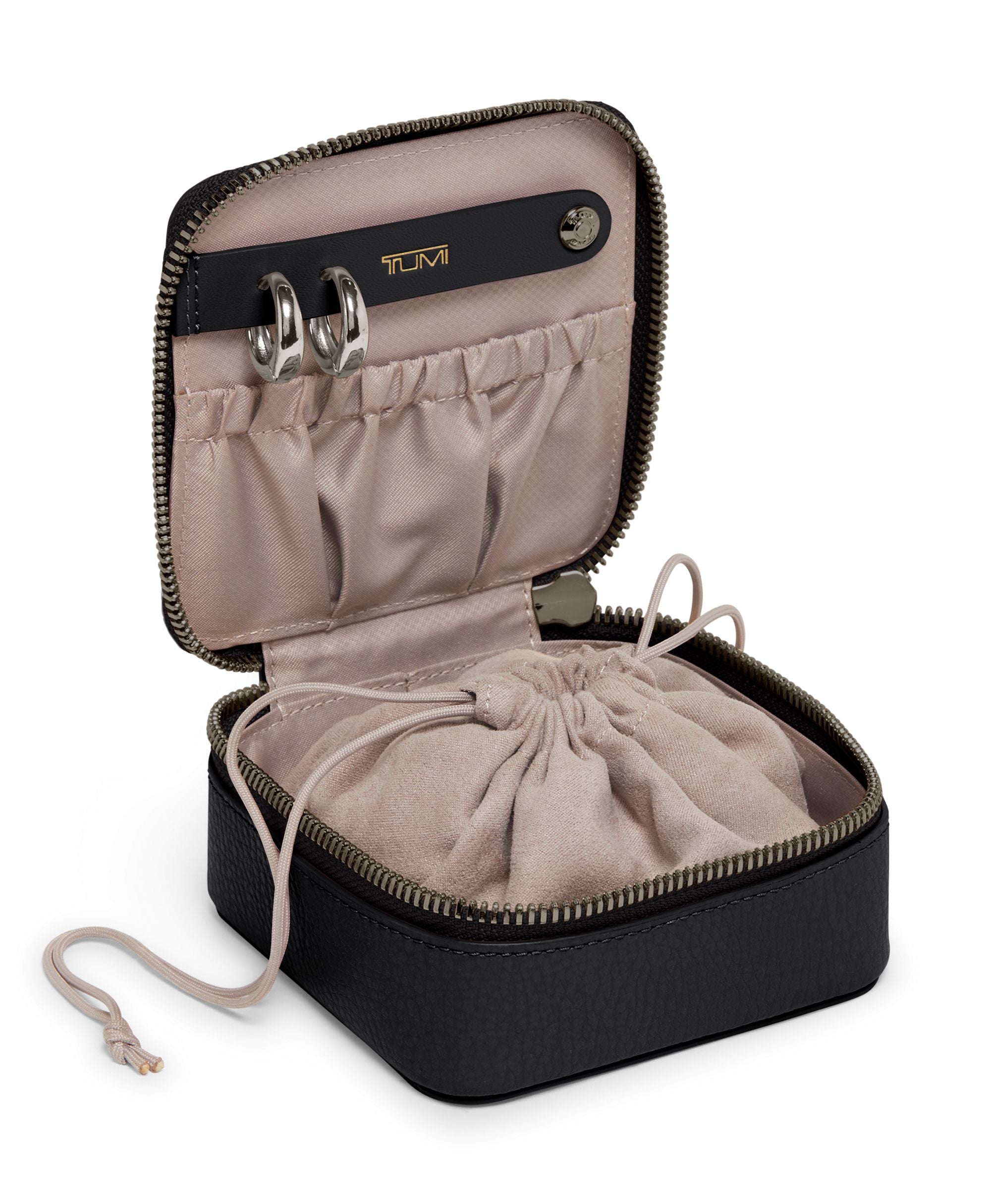 TUMI Belden Jewelry Case for Women - Travel Jewelry Organizer with Multiple Compartments - Perfect for Necklaces, Rings, Earrings & Bracelets - Great for Vacation, Business Trips & Daily Use